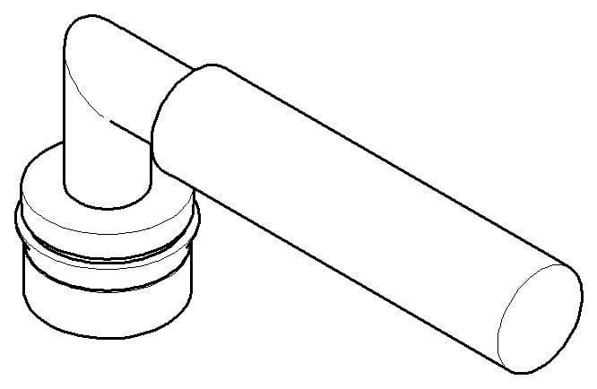Dornbracht Griff komplett 04208805200-08 Platin