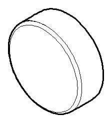 Dornbracht Griff 092078056-49 D.26 x 9 mm Cyprum