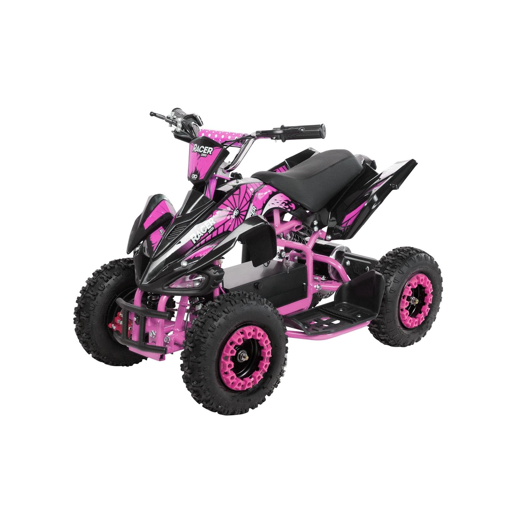Actionbikes Motors Kinderquad Racer 1000 Pocket-Quad Schwarz Pink