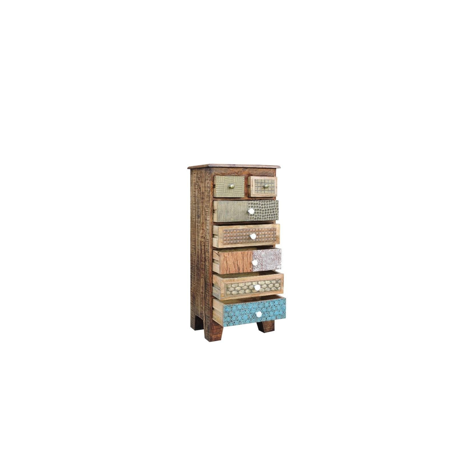 Harms Import Kommode KALAY Braun Massivholz & MDF
