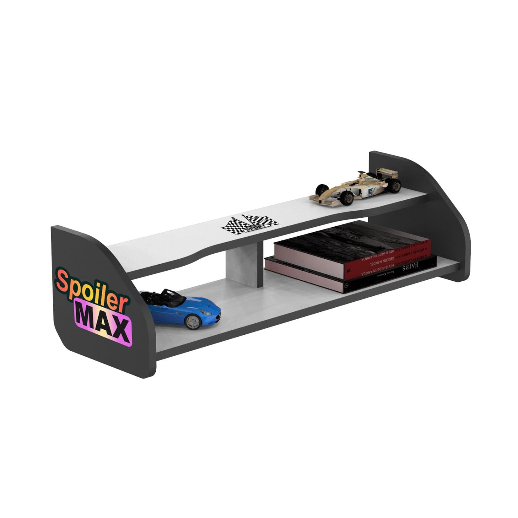 Bücherregal Wandregal für Kinderzimmer Weiß