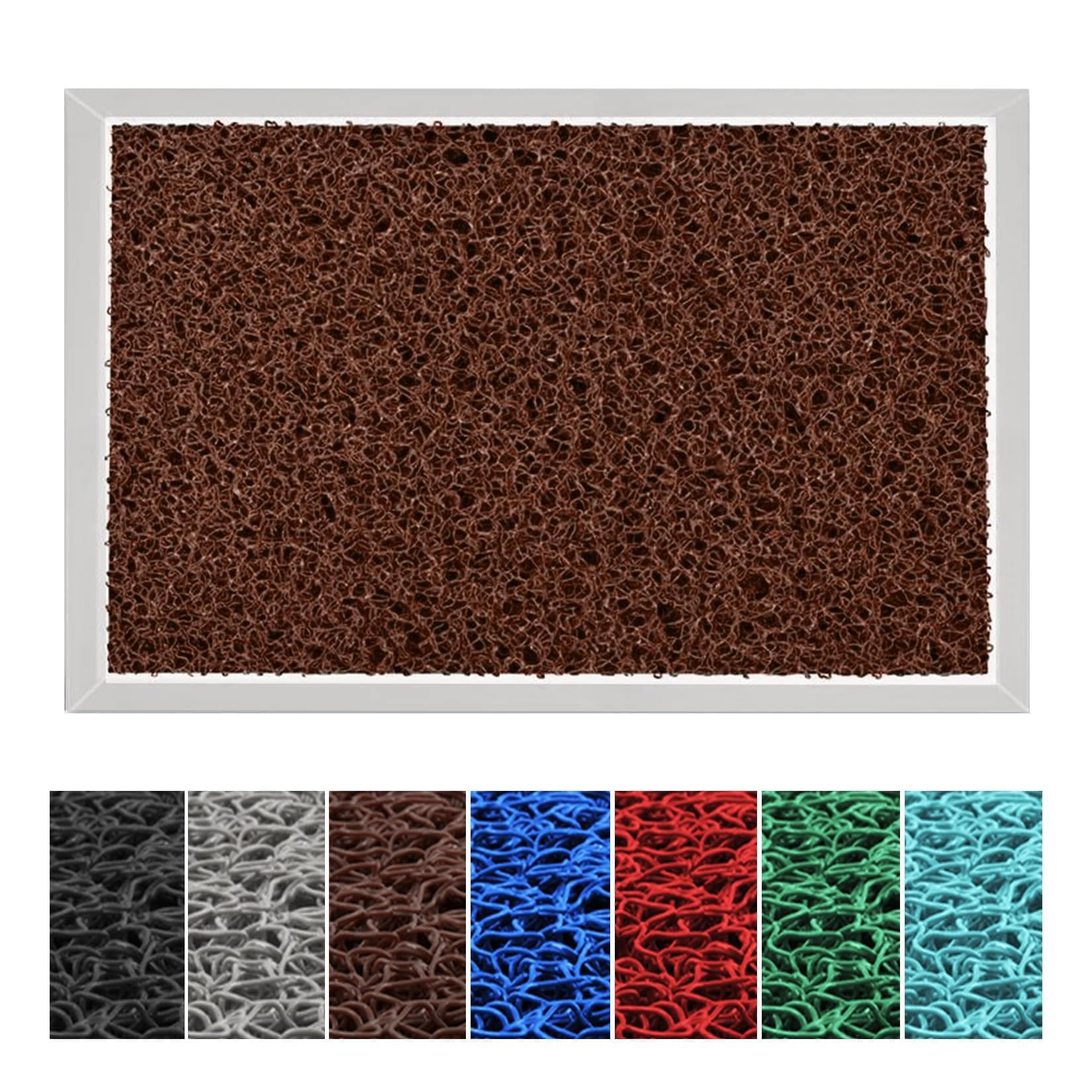 etm Alu-Desinfektionsmatte Hygienic Mat Spaghetti-Matten-Einlage Braun