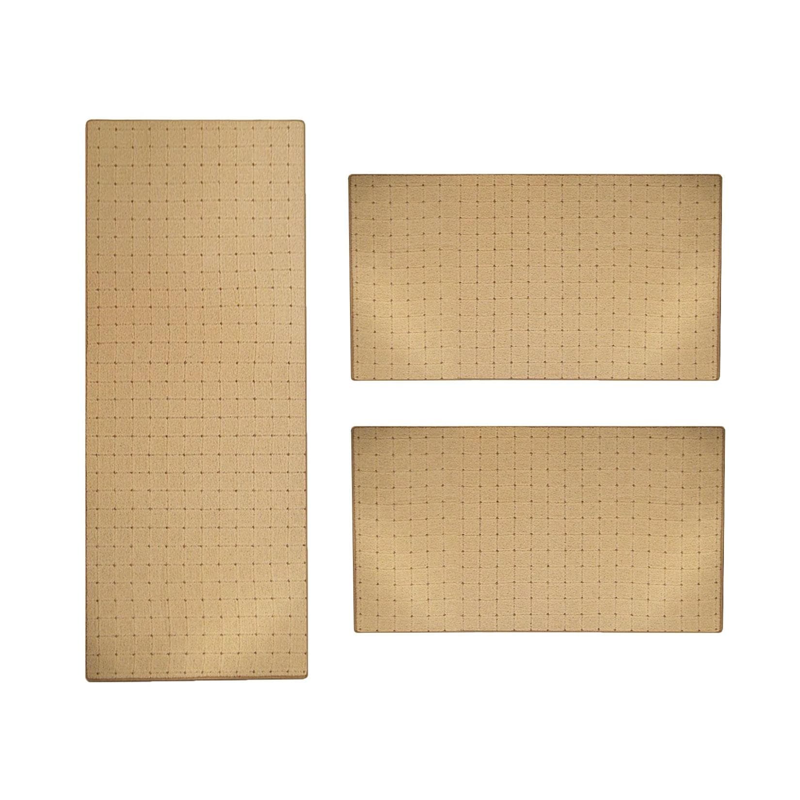 Karat Bettumrandung Rapido Beige 3-teiliges Läufer-Set