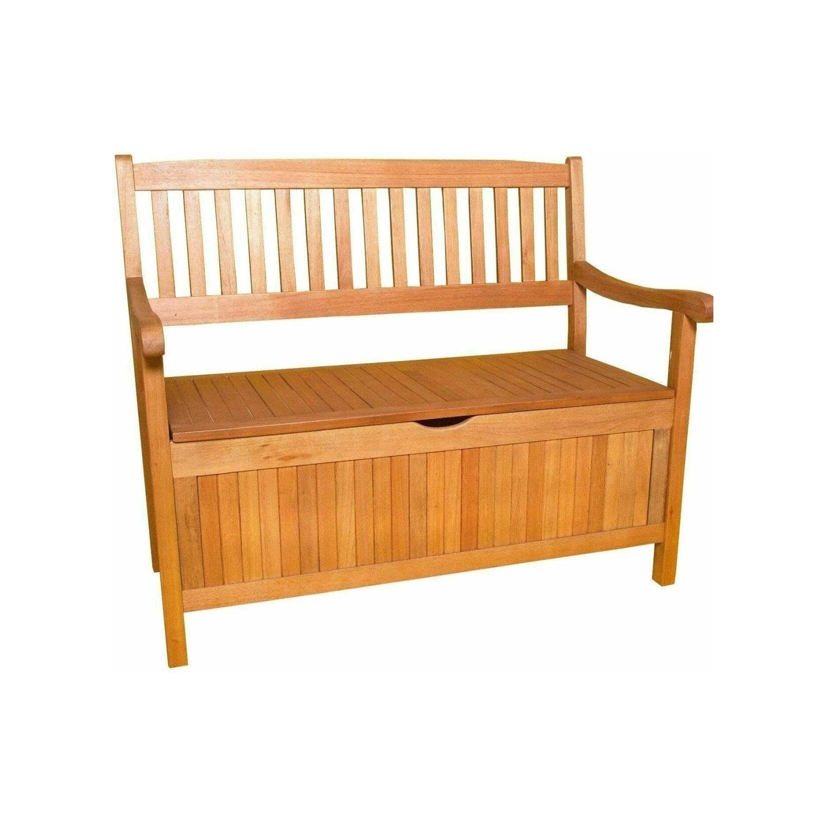 Eukalyptus Truhenbank mit integriertem Stauraum