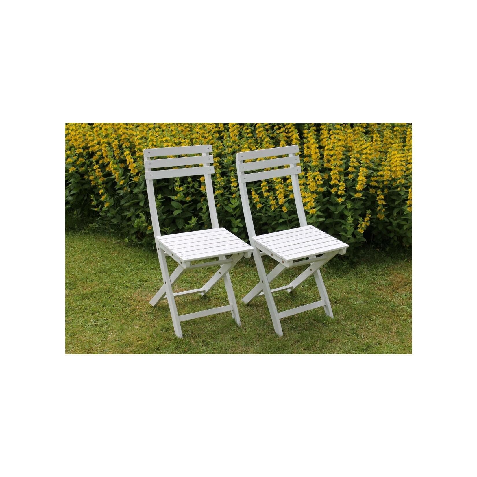 Sedex Bistro Klappstuhl Weiß 2er Set
