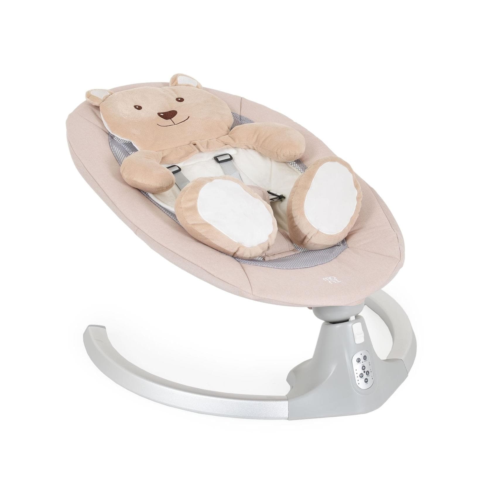 Moni Babywippe elektrische Ari Bär Melodien, Fernbedienung, Timer beige