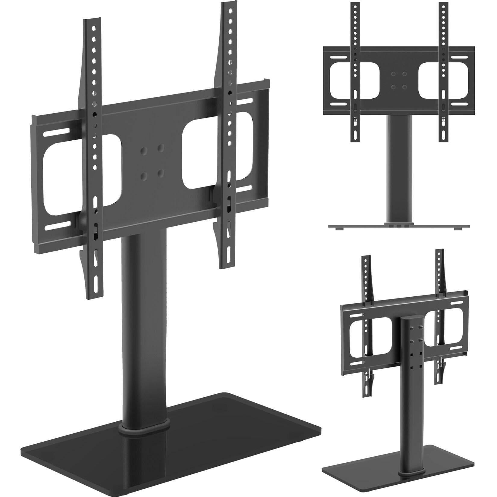 VCM TV Standfuß Aufsatz Schwarz ESG-Glas 26-55 Zoll