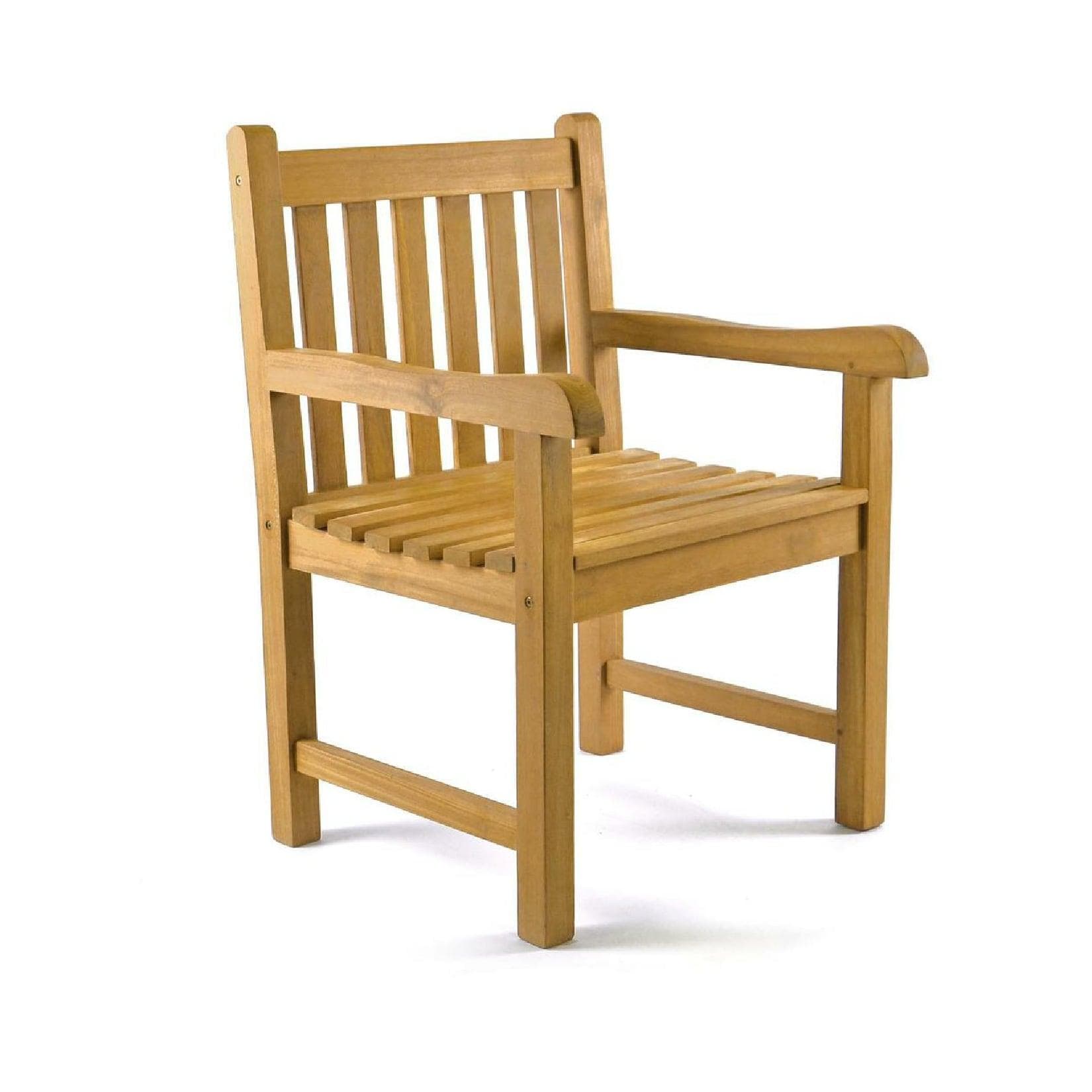 VCM Gartenstuhl Landhaus Teak Holz Braun