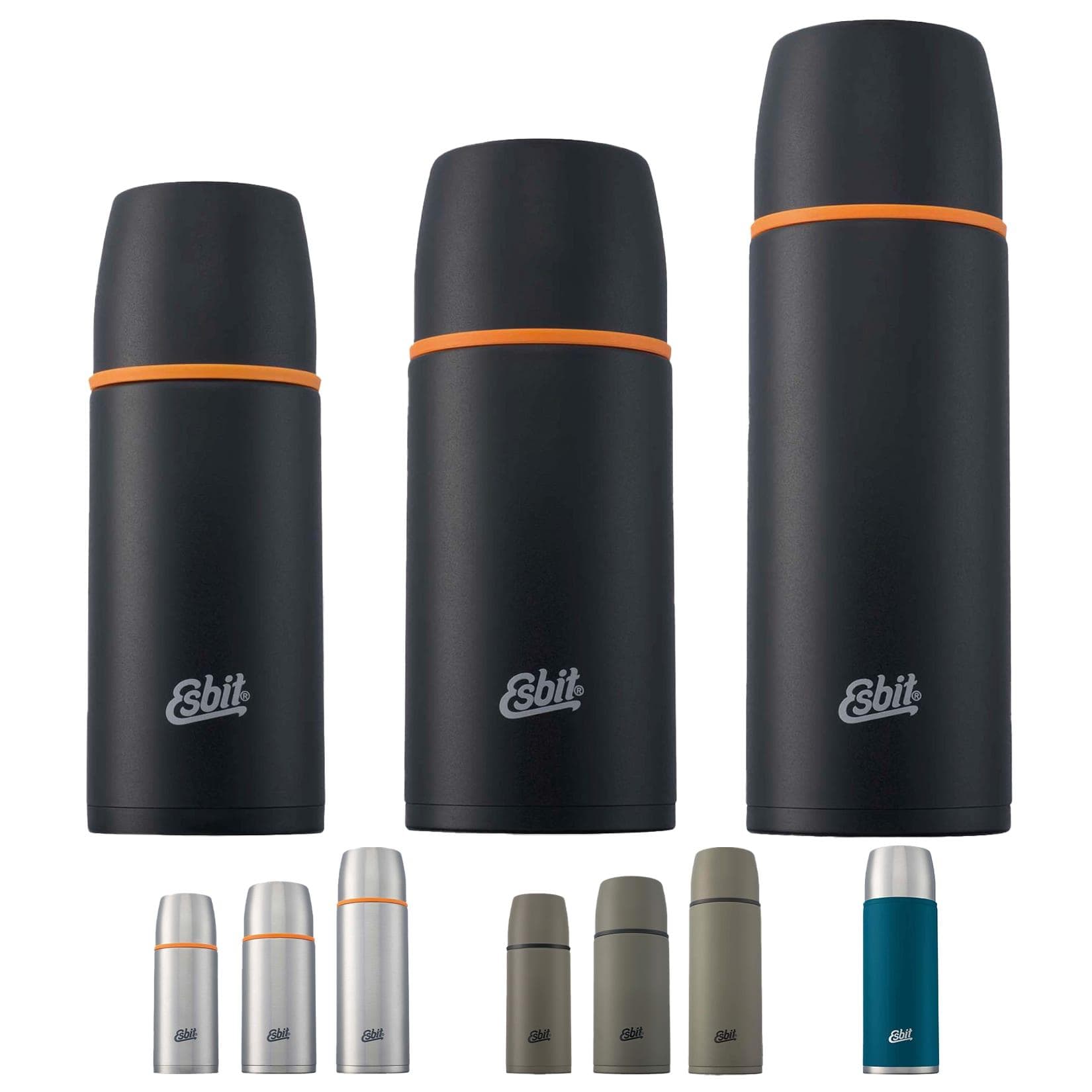 ESBIT Isolierflasche Classic Vakuum Thermo Flasche Kanne 0,75 L Schwarz