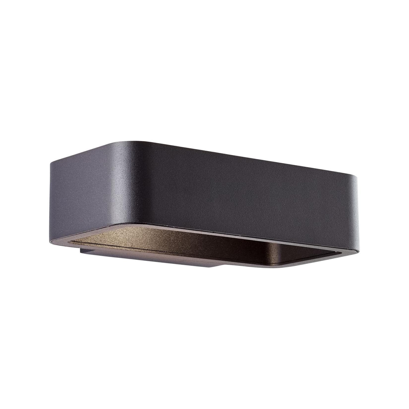 Brilliant Golda LED Außenwandleuchte Schwarz IP54 Up-Downlight