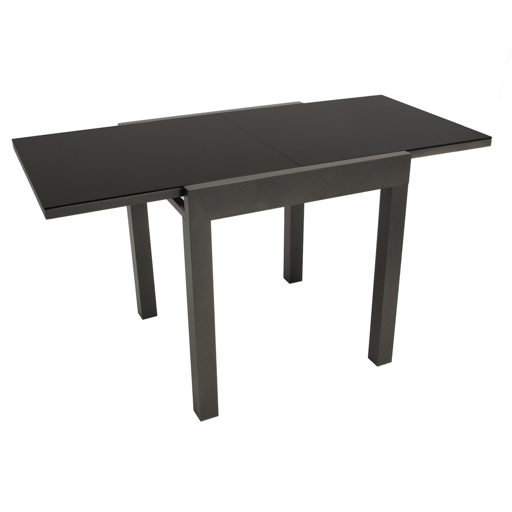 DEGAMO Gartentisch ELBA Anthrazit Schwarz Ausziehbar
