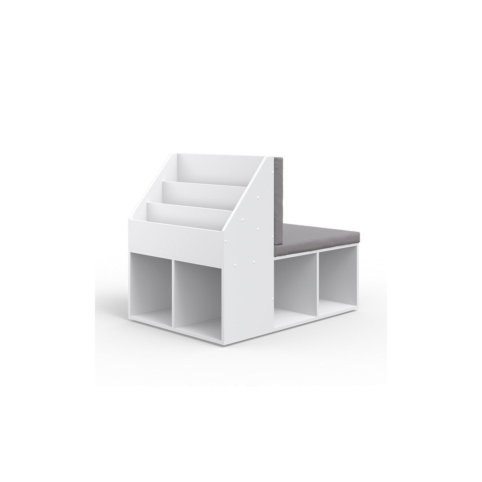 VICCO Kinderregal ONIX mit Sitzbank - 3 Fächer Kunstleder
