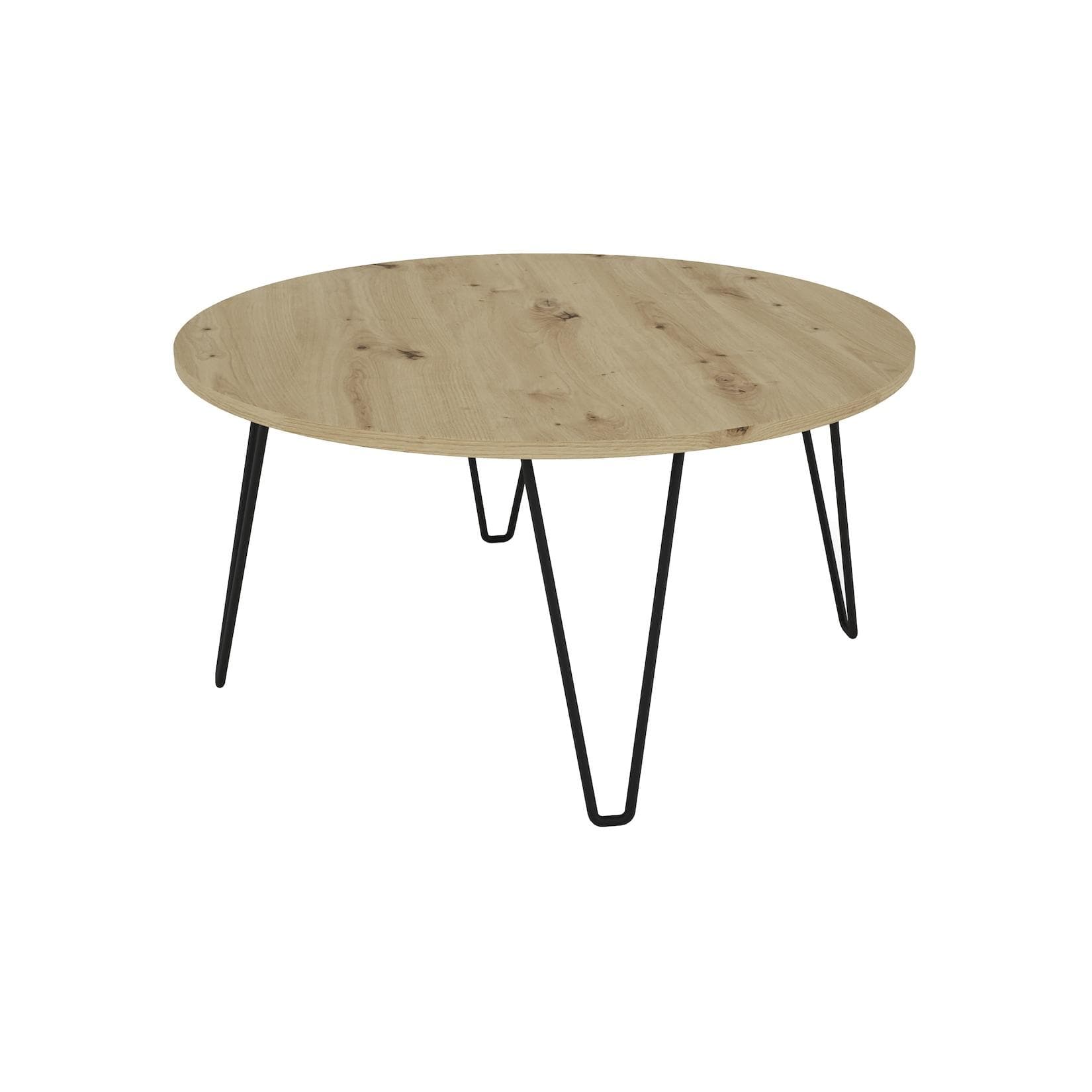 byLIVING Couchtisch FLAIR Eiche-Optik Schwarz Modern