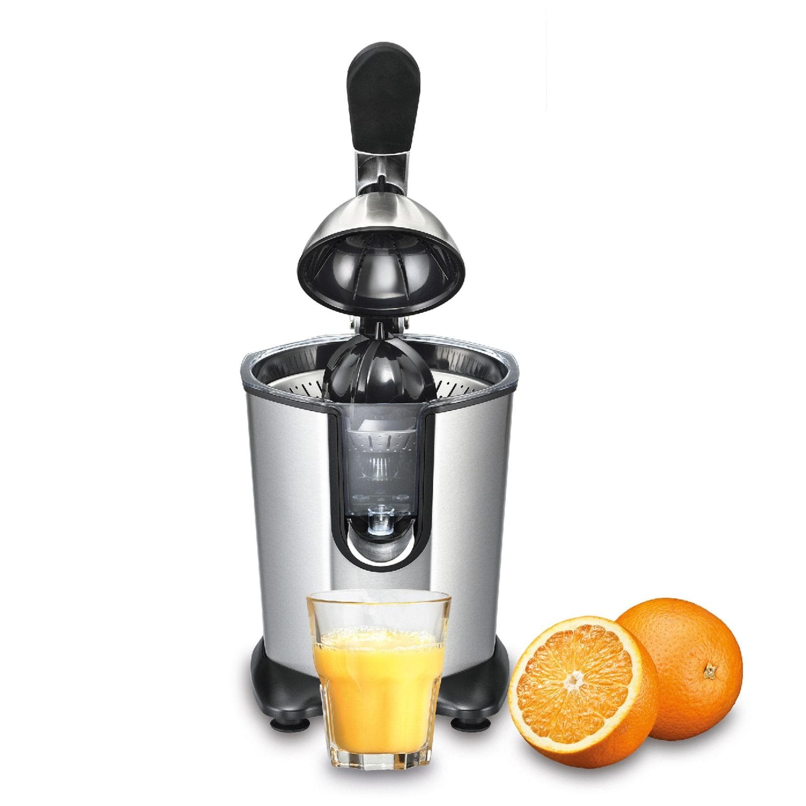 SOLIS Citrus Juicer Entsafter Grau Edelstahl 160W