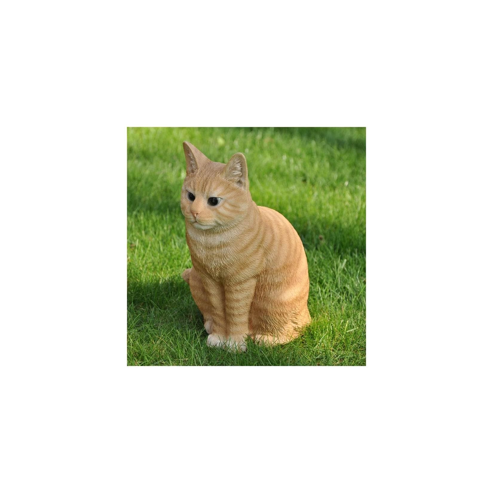 Dazikemo Gartenfigur Katze 29cm - Wetterfeste Dekofigur
