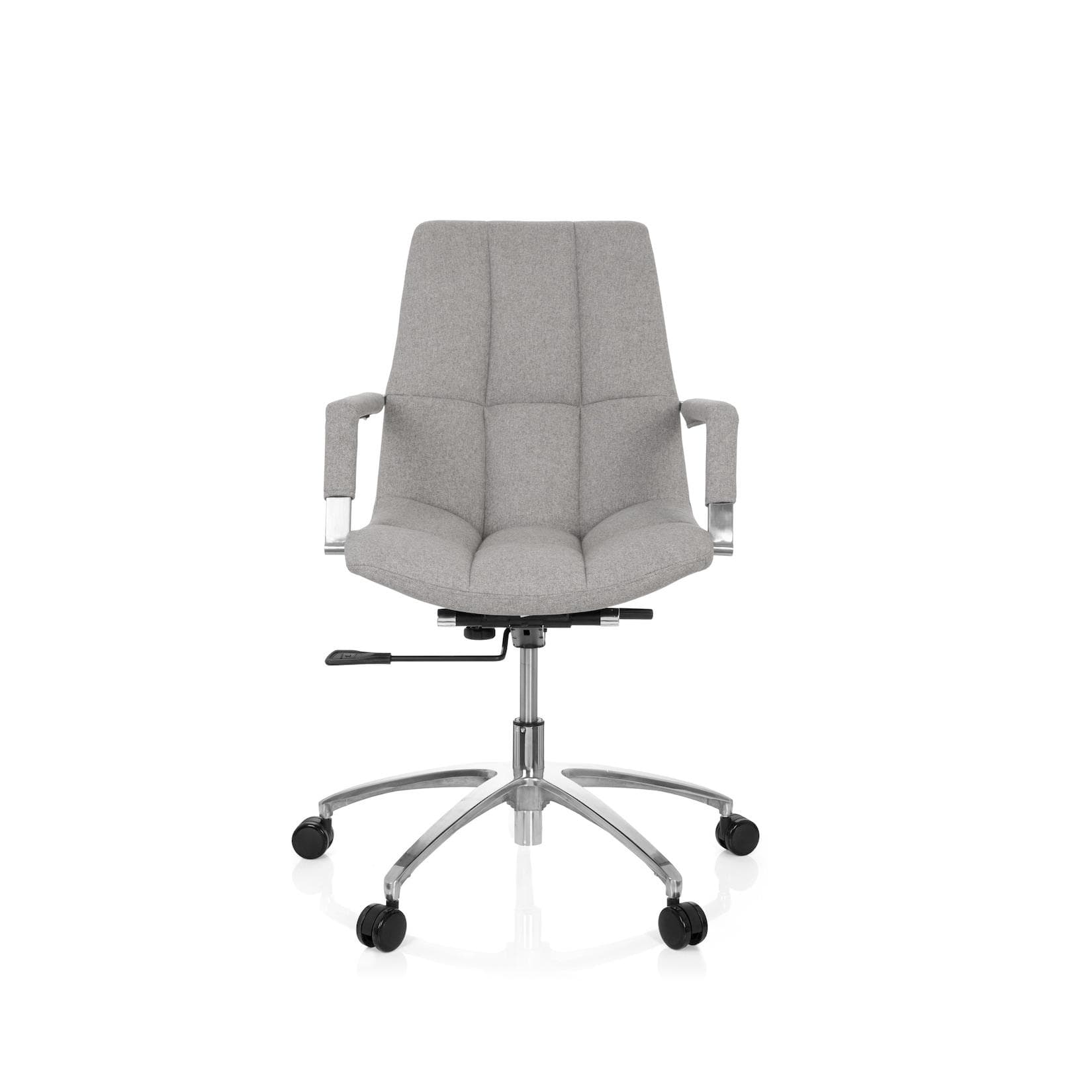 hjh OFFICE Bürostuhl SARANTO Stoff mit Armlehnen Retro Design