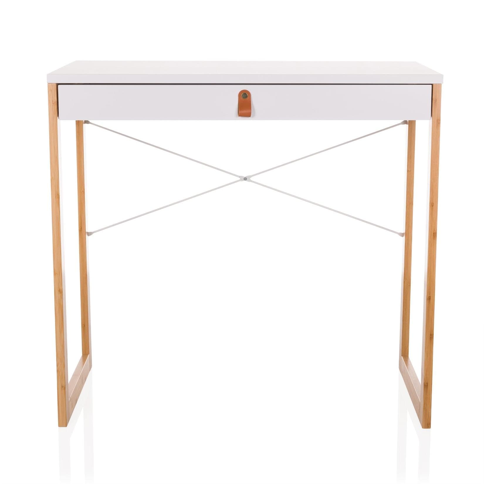 hjh LIVING Schreibtisch TAROLO II MDF Bambus Scandi-Style