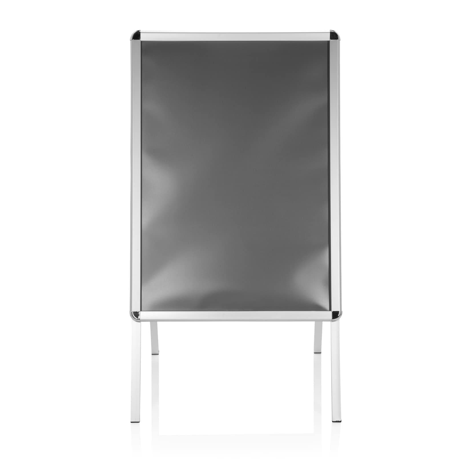 hjh OFFICE Plakatständer AGENDA II Aluminium Silber