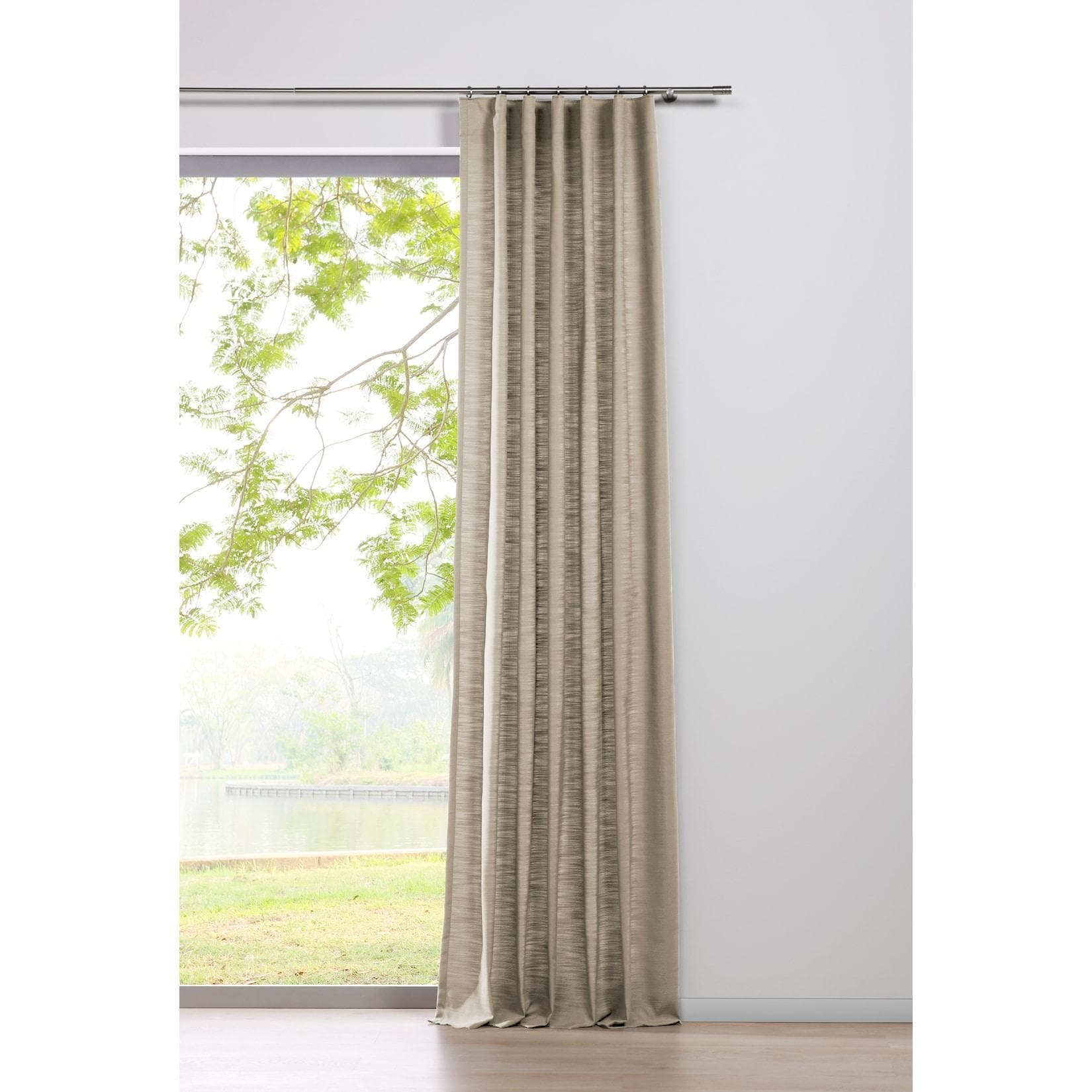 Ondeco Schlaufenschal Balance Beige Blickdicht Vorhang
