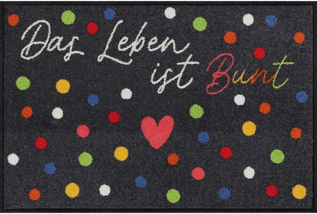 Salonloewe Fußmatte Bunt Anthrazit Polyamid