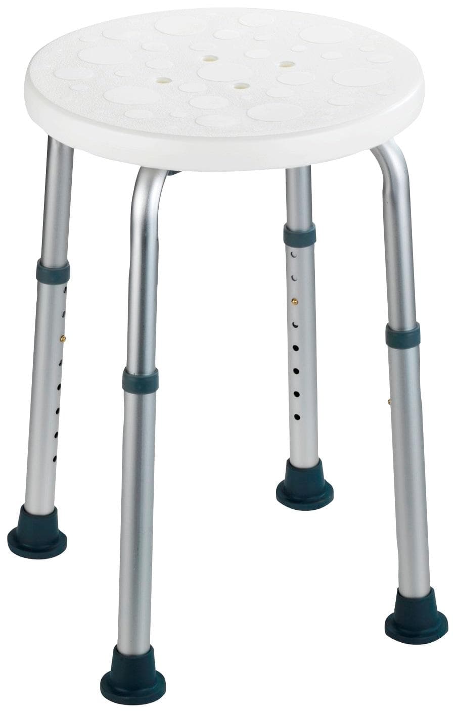 WENKO Badhocker Secura Weiß Verstellbar Metallgestell