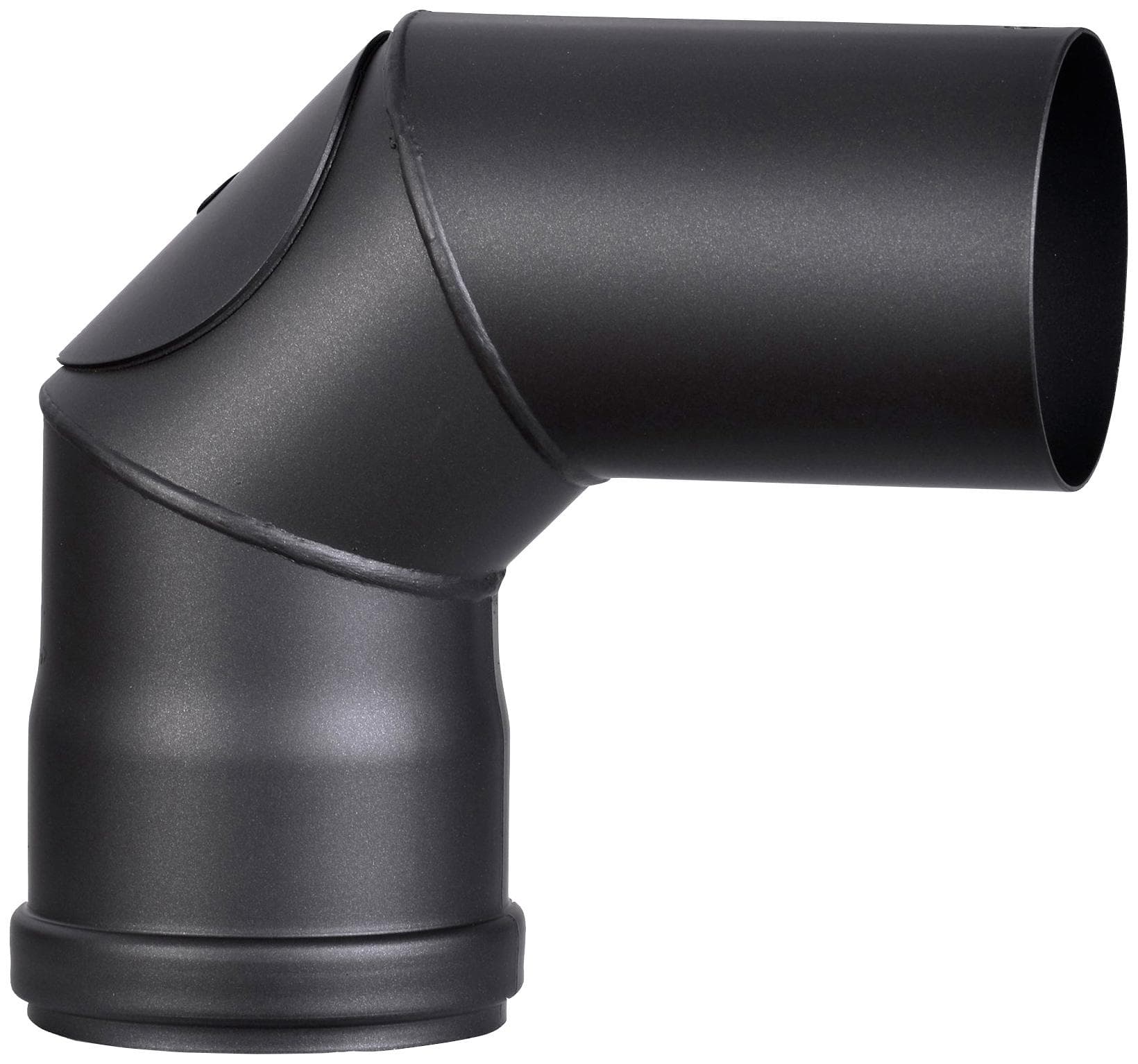 FIREFIX Ofenrohr Stahlblech Schwarz 90° Bogen