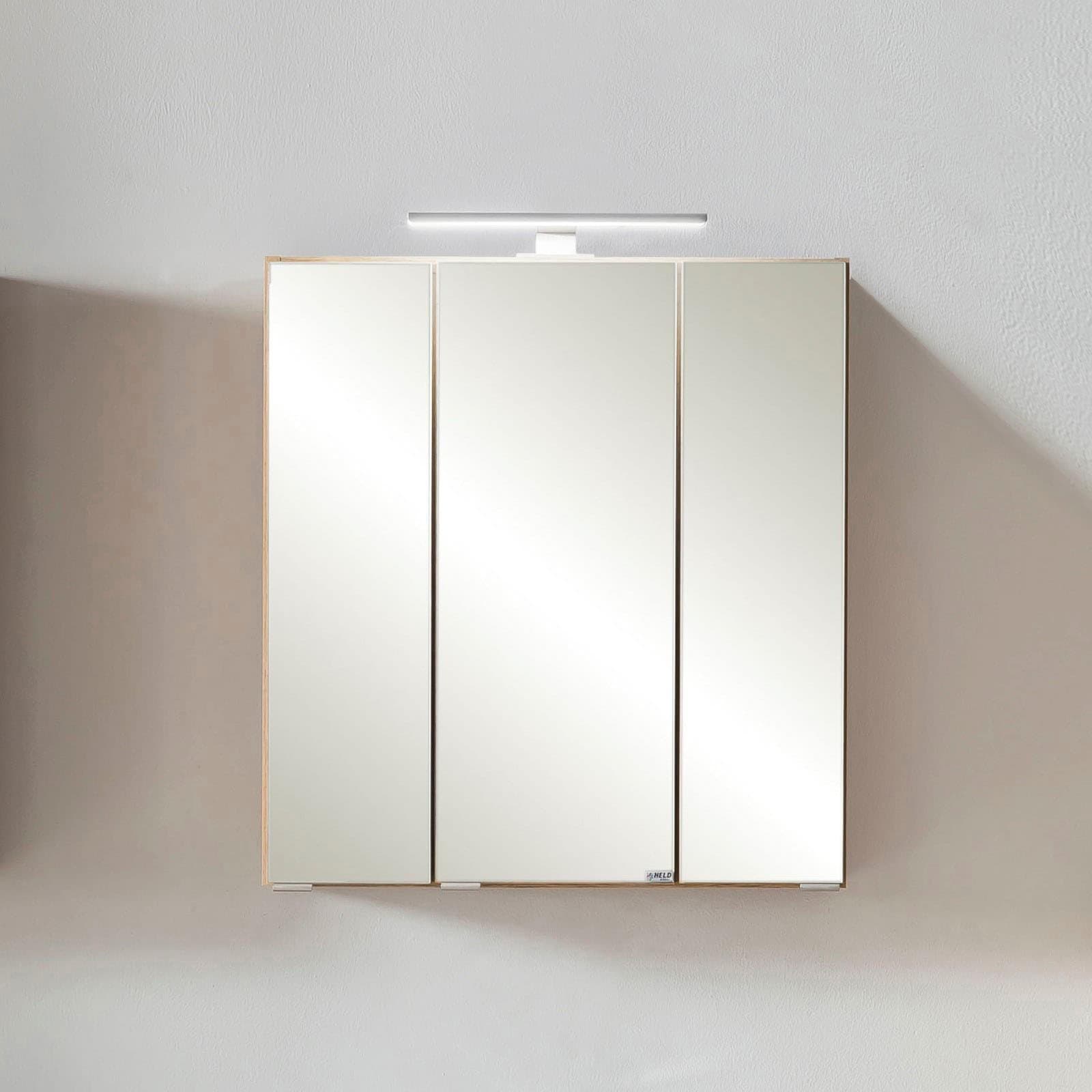 welltime Spiegelschrank Sölden: Moderner Badezimmerschrank mit Stauraum und variablen Einlegeböden