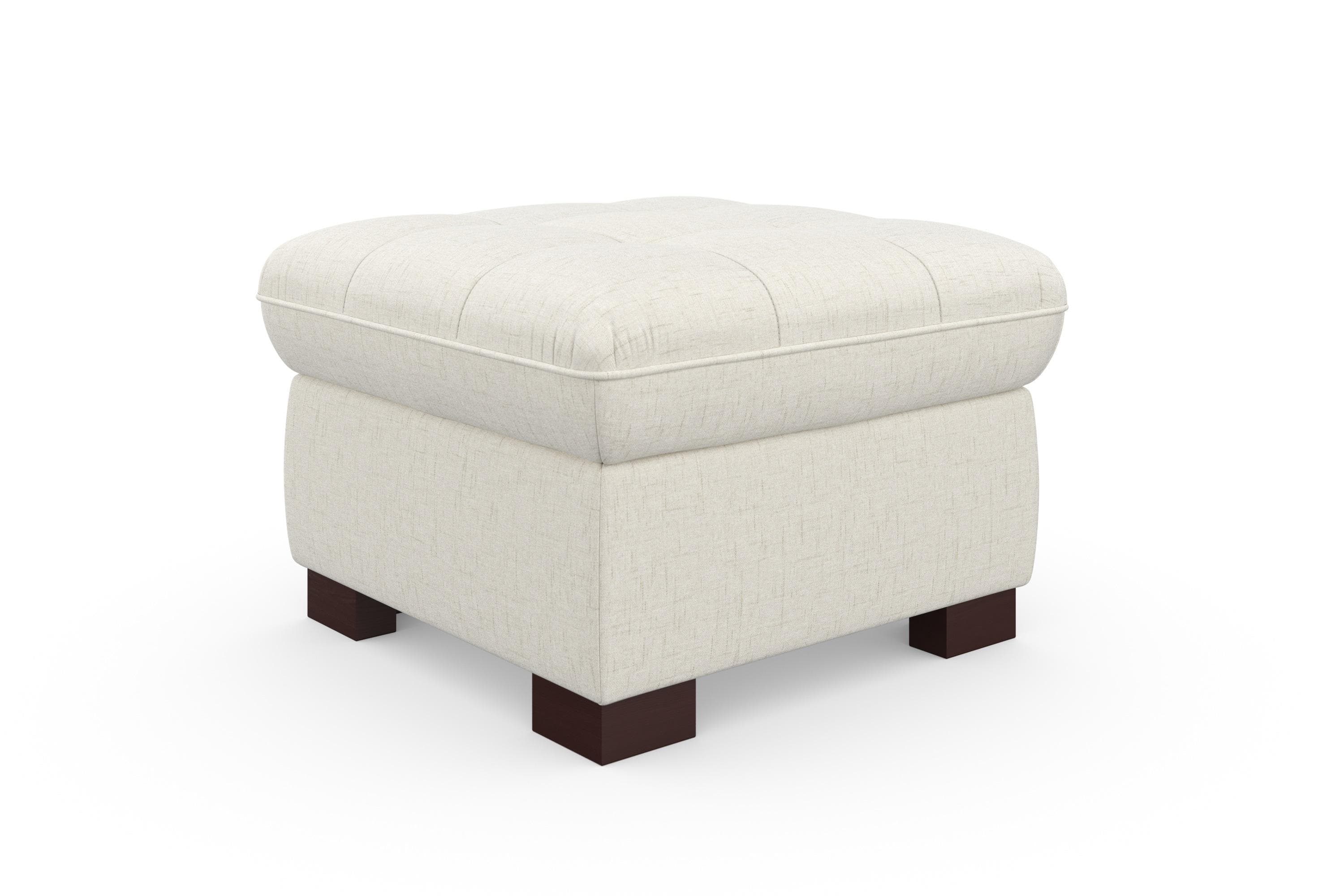 SIT & MORE Hocker Luxor Beige Microfaser gepolstert