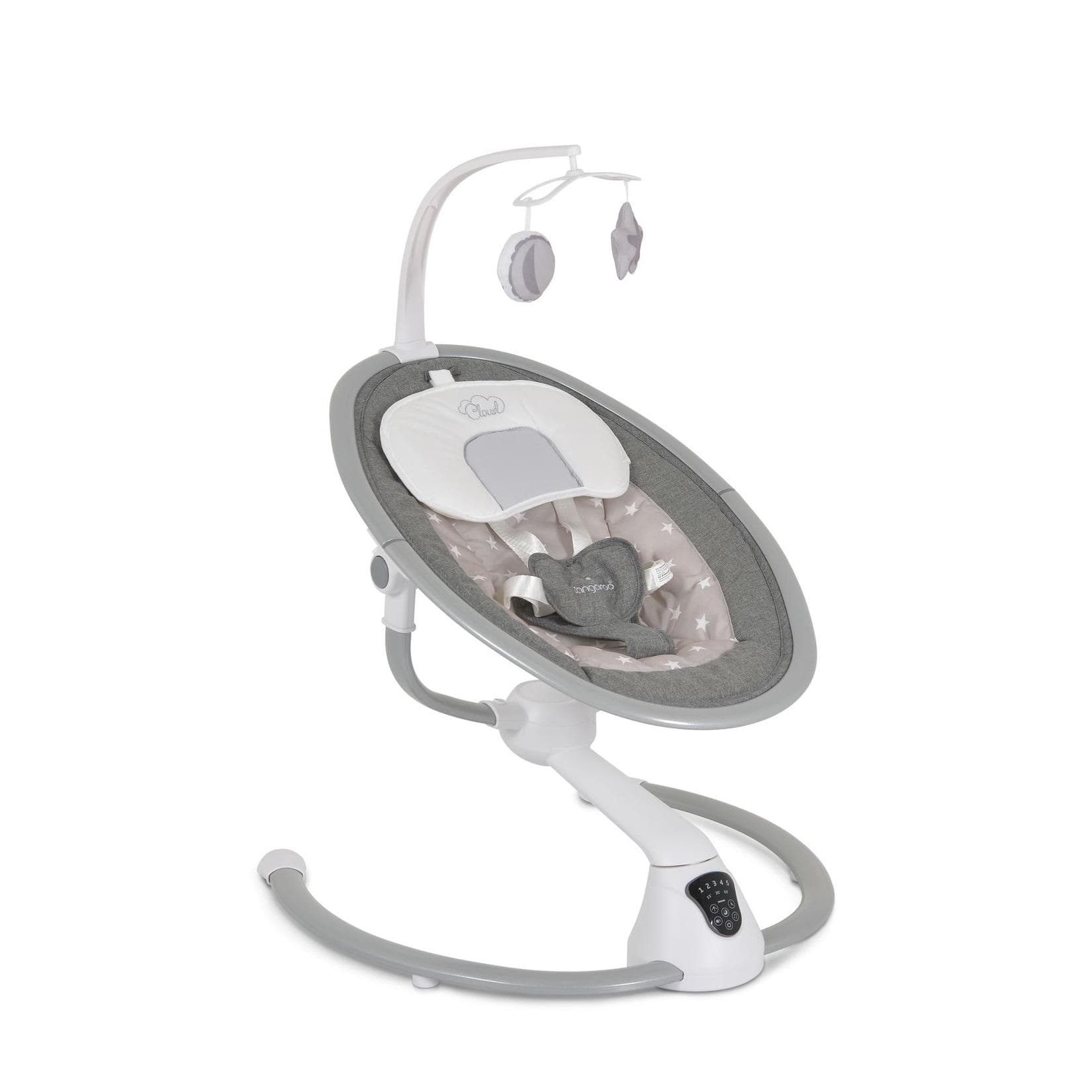 Cangaroo Swing Cloud Babywippe mit Musik Timer Mobile Fernbedienung Beige