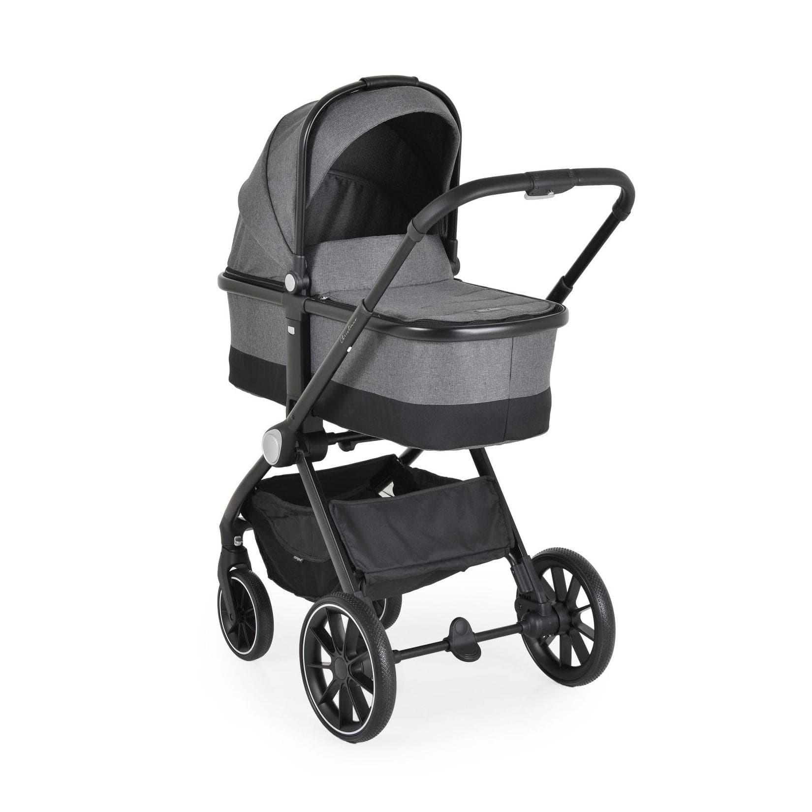 Cangaroo Kombikinderwagen 3 in 1 Christiano Grau mit Babywanne und Babyschale