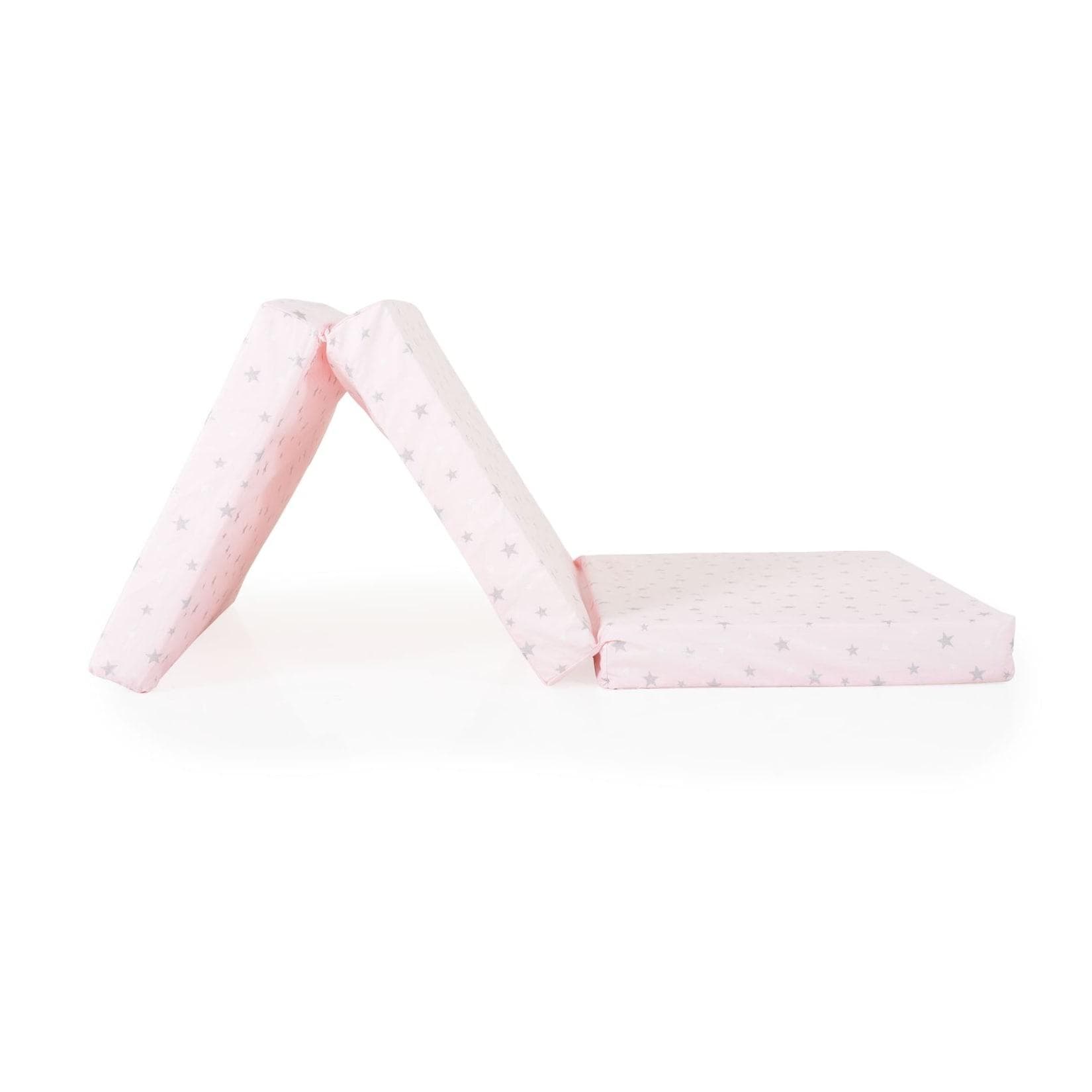 Moni Babybett Klappmatratze Mirage 120 x 60 x 6 cm Bezug waschbar Rosa