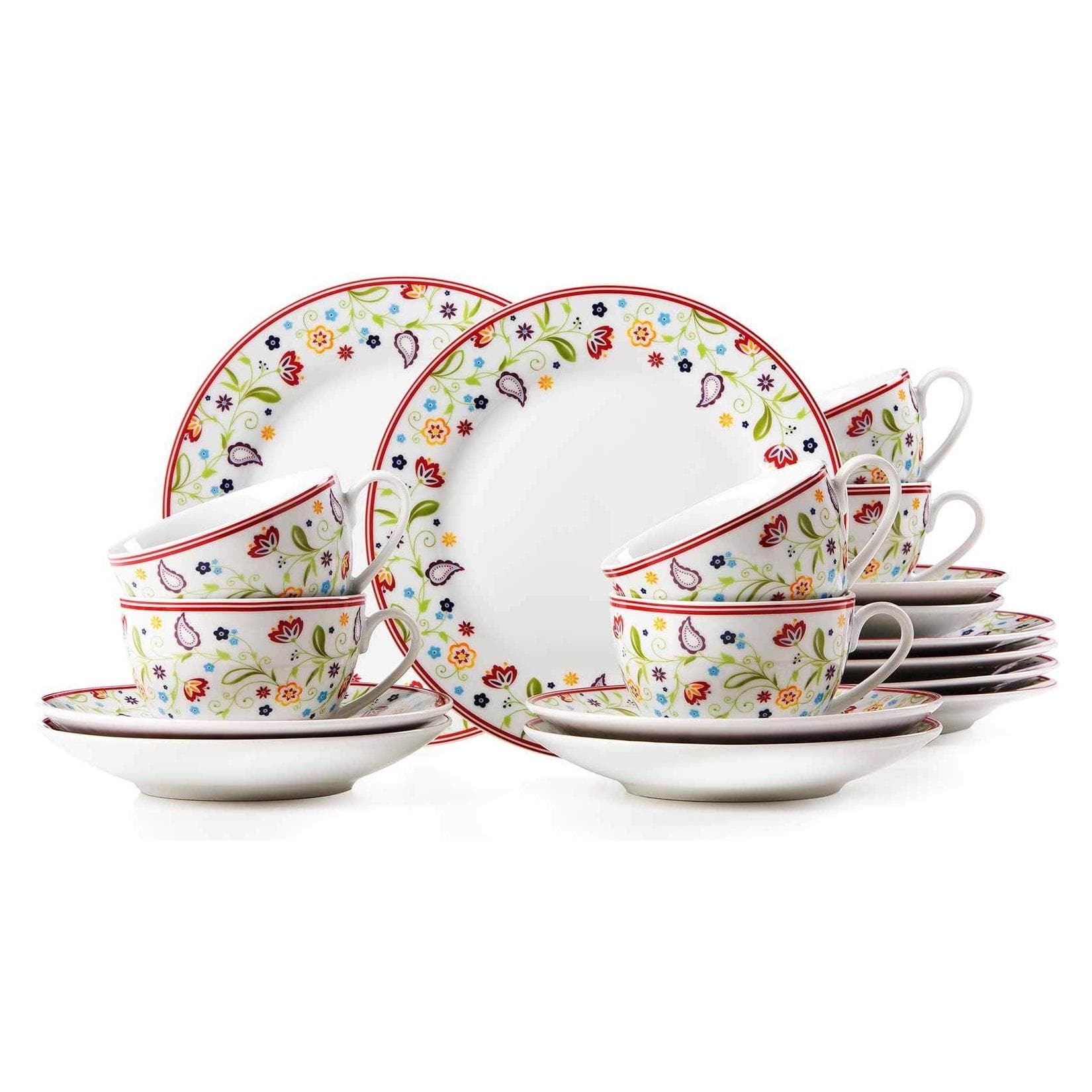 Ritzenhoff & Breker Kaffeeservice Doppio 18er Set Buntes Porzellan