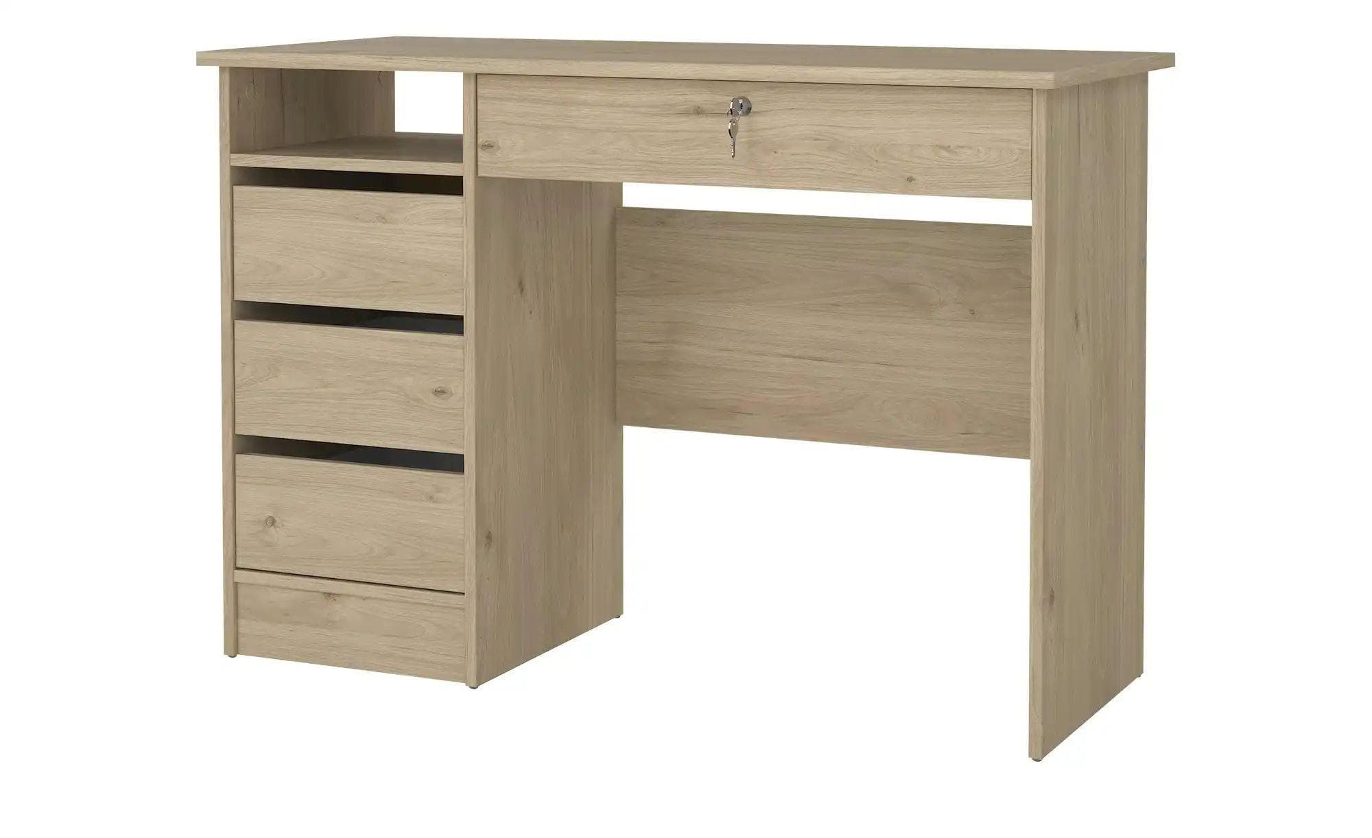 Höffner Büroschreibtisch Finow Holzfarben mit Schubfach