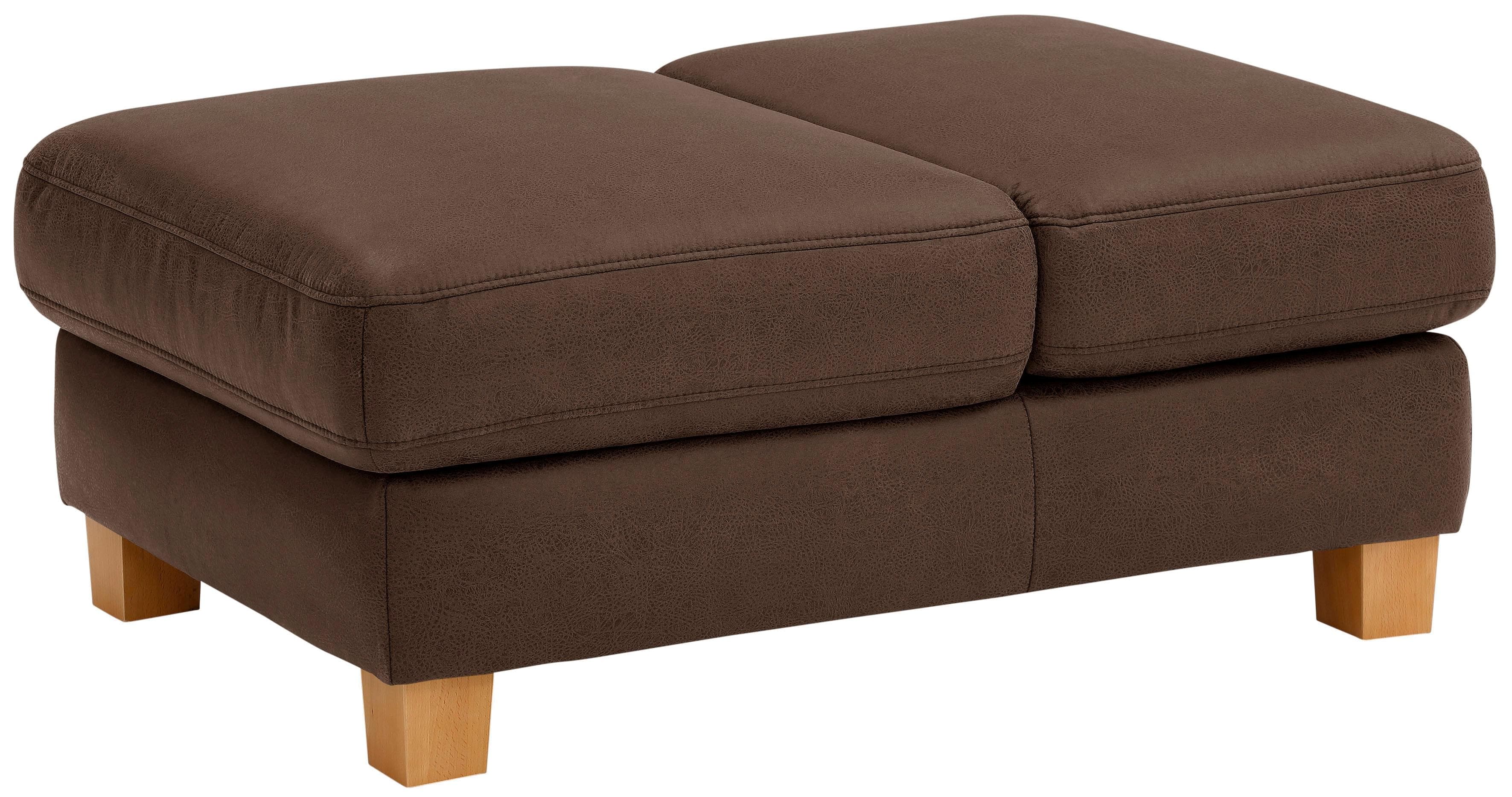 HOME AFFAIRE Polsterhocker Dundee mit Klappfunktion Dunkelbraun