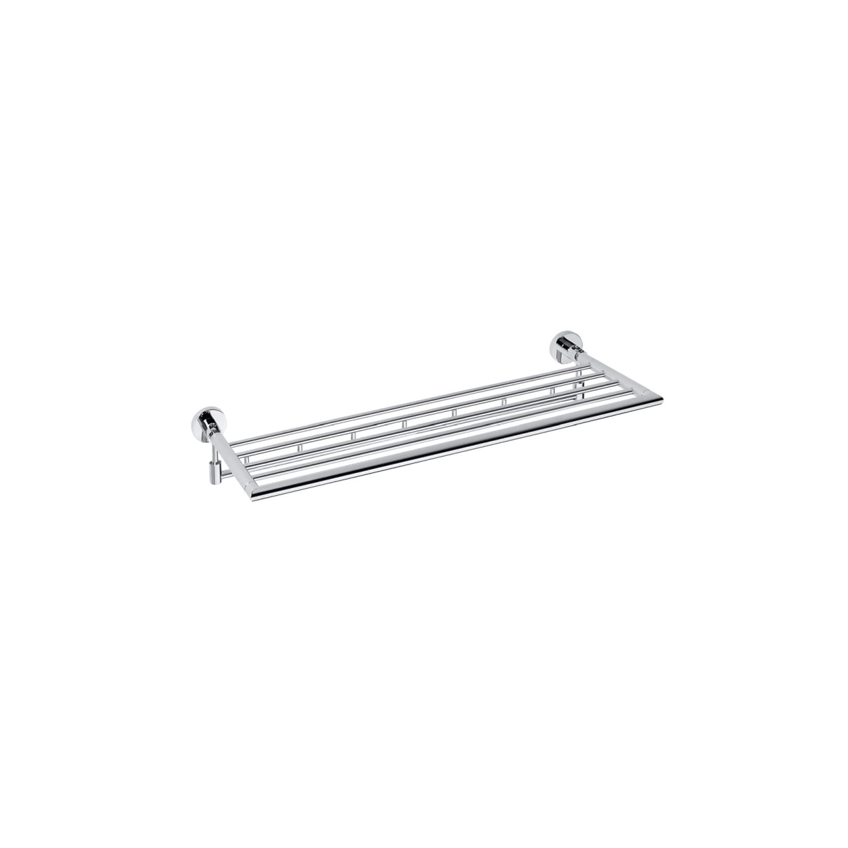 Brillantbad BOMEGA Handtuchablage Messing Chrom poliert 655x105x270 mm