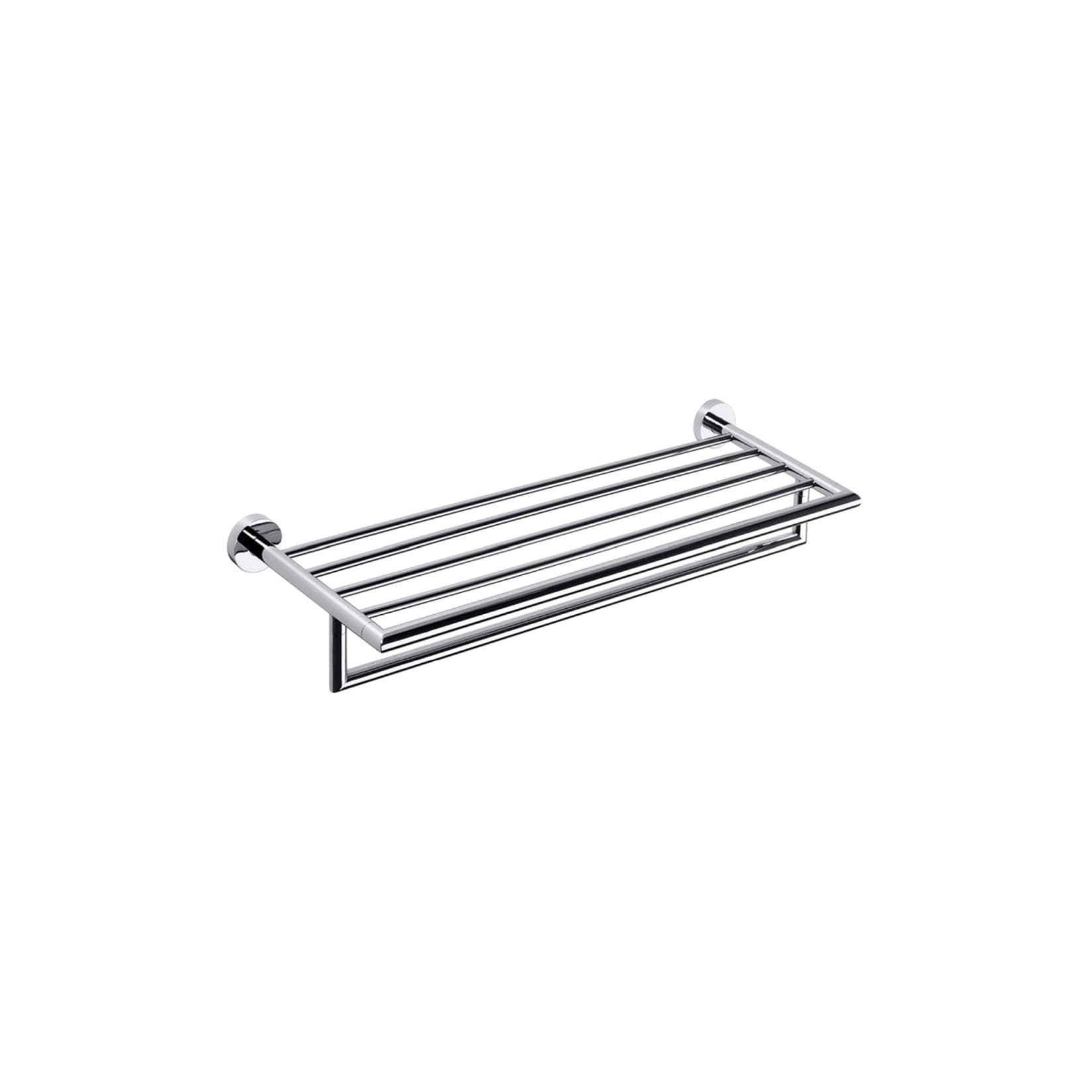 Brillantbad BOMEGA Handtuchablage Messing Chrom poliert 655x110x215 mm für Bad & Küche