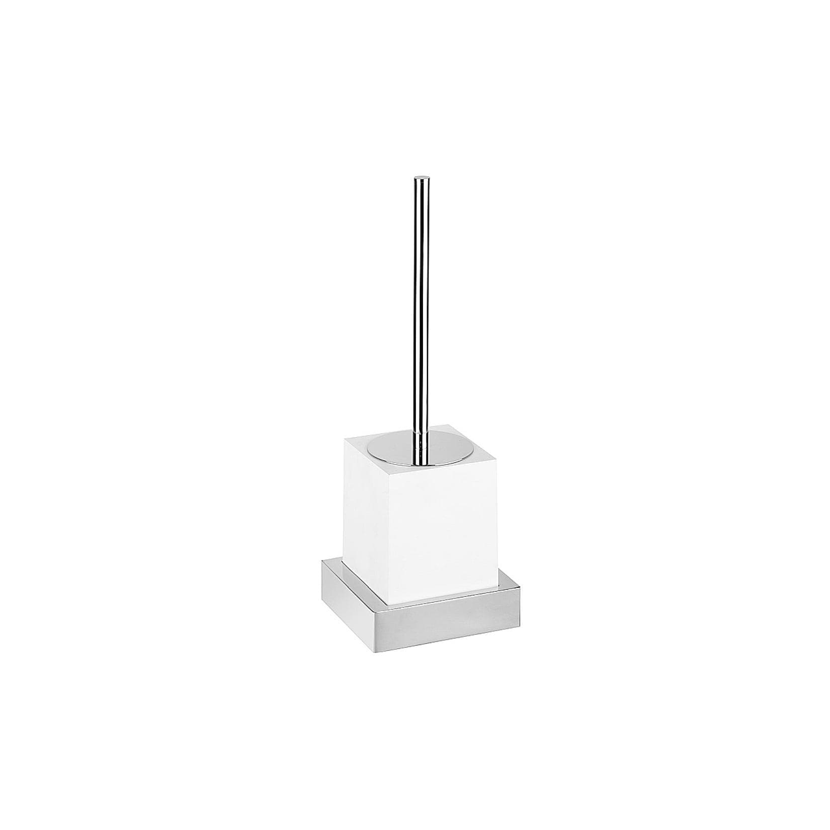 Brillantbad MAXIMA WC-Bürstengarnitur Polyresin Messing Chrom Weiß