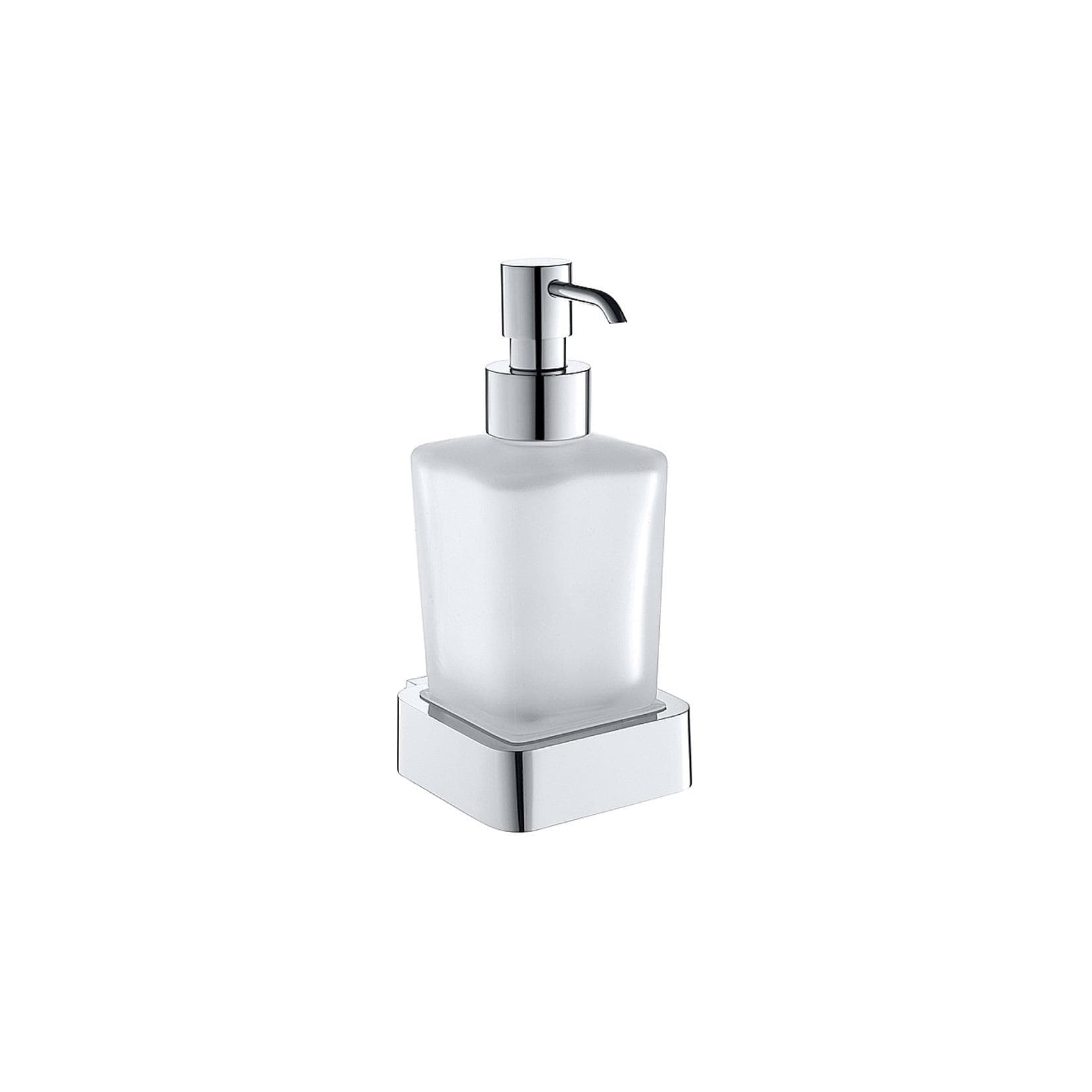 Brillantbad BOLO Glasseifenspender Messing Chrom poliert 250 ml