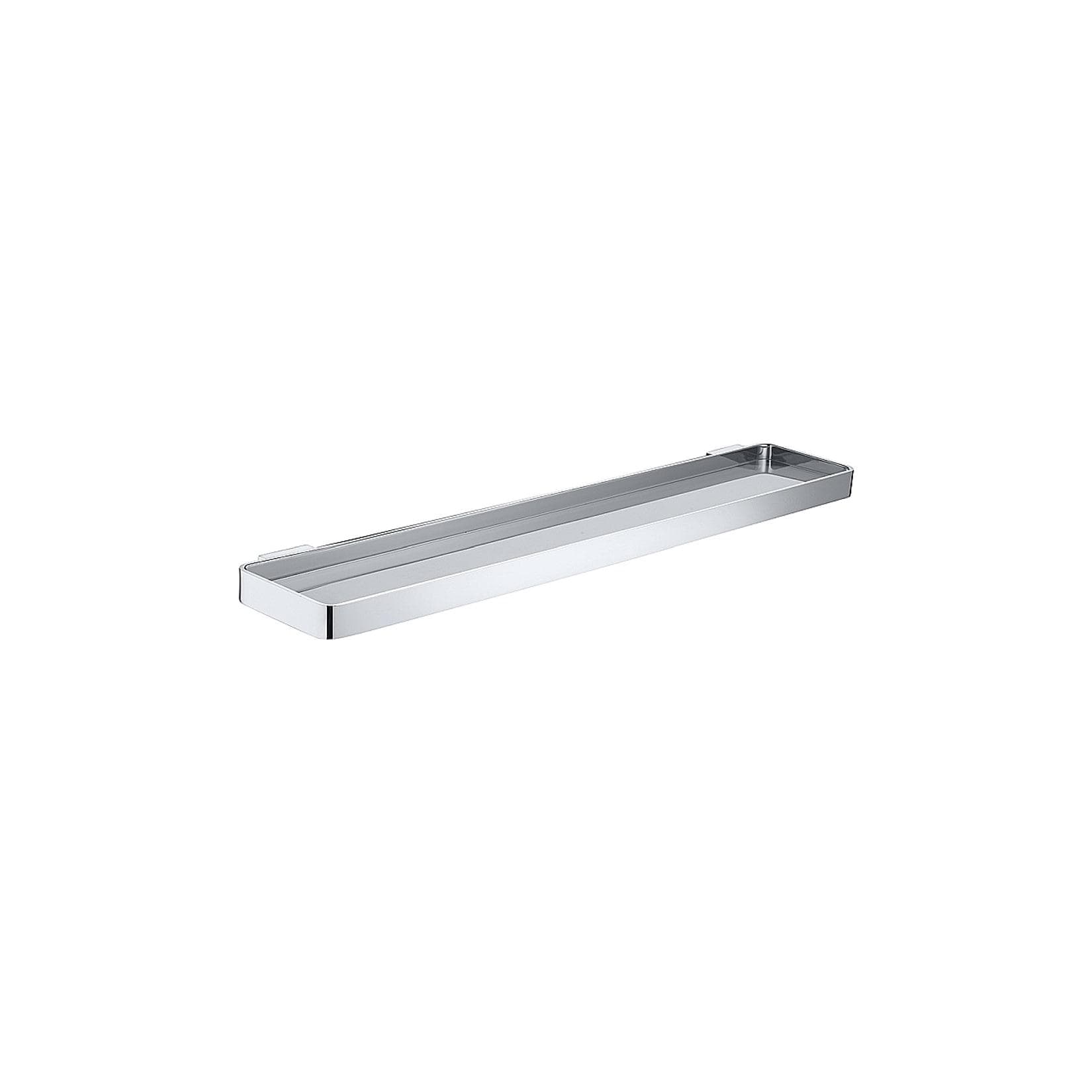 Brillantbad BOLO Glasablage Messing Glas Chrom poliert 500x25x110 mm