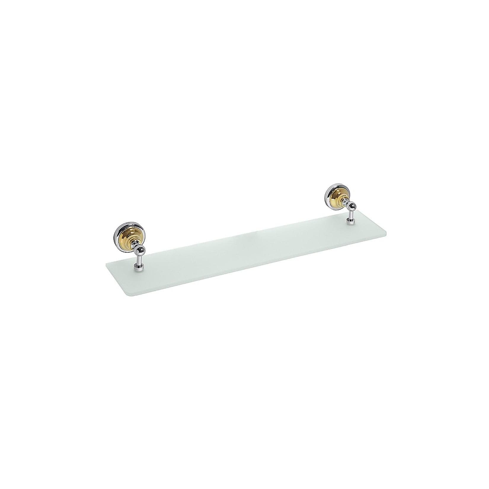 Brillantbad BETRO GOLD Glasablage Messing Gold Chrom Glas