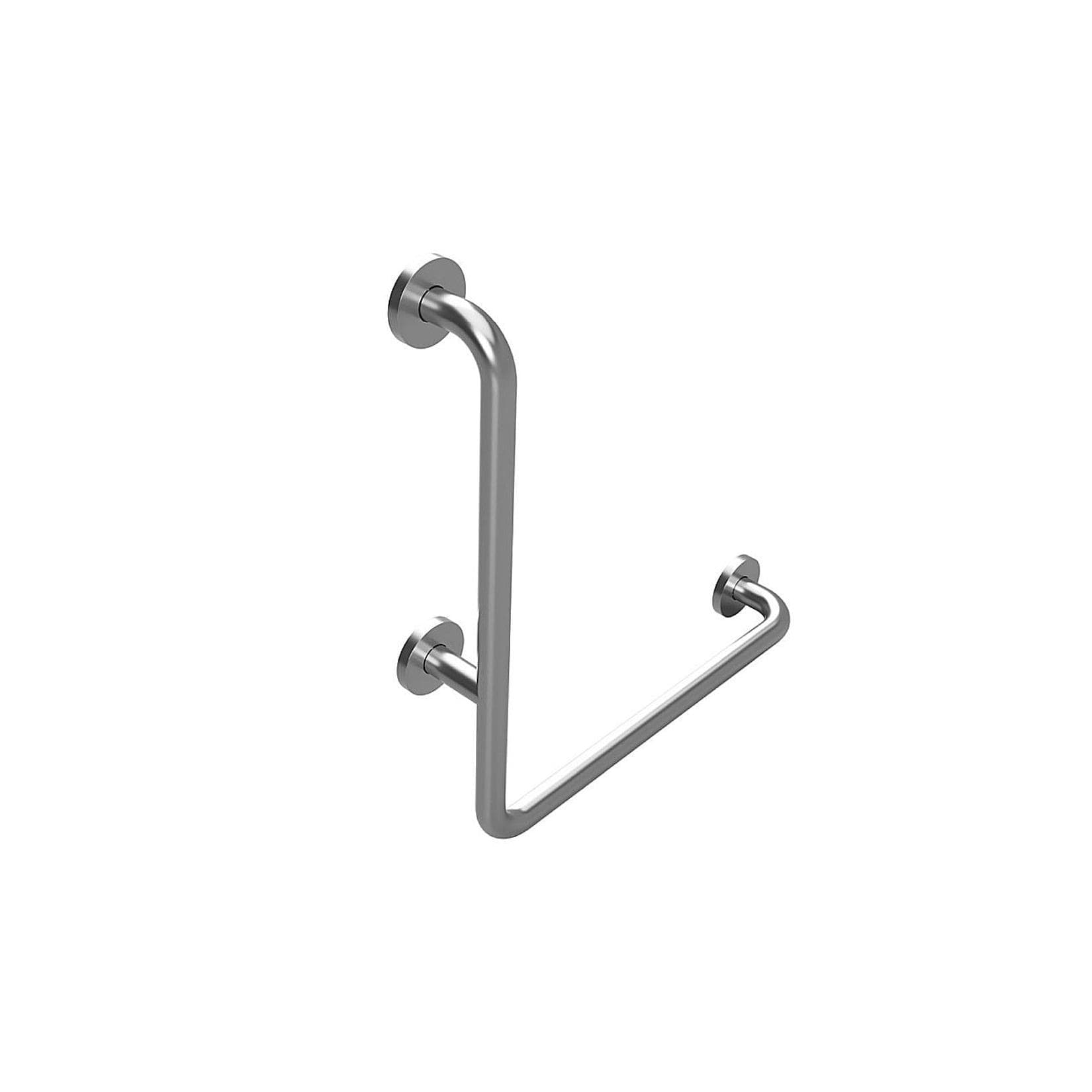 Brillantbad BELP Haltegriff Links Edelstahl gebürstet mit Abdeckung 120 kg Traglast