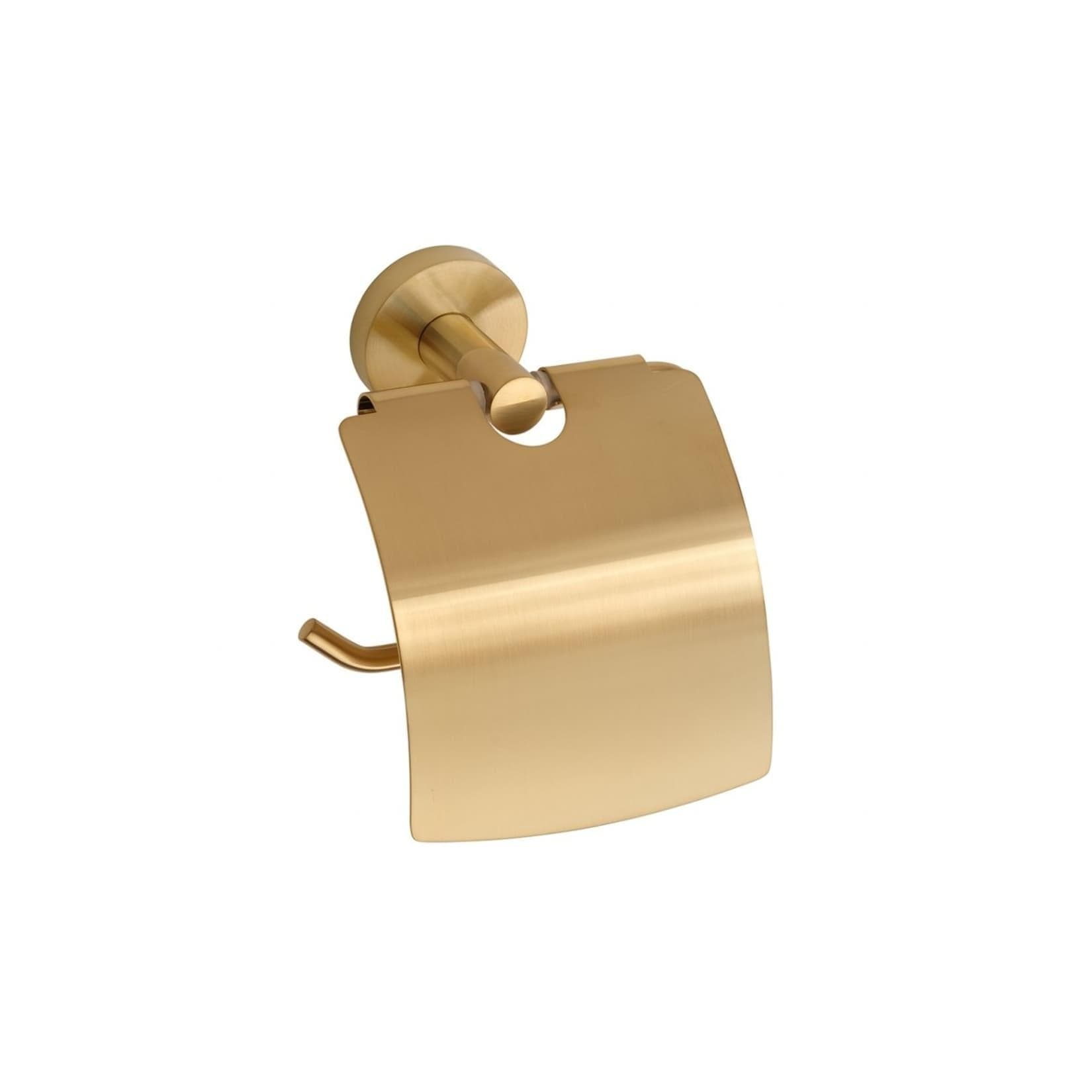 Brillantbad BABLO Papierrollenhalter Messing Gold Matt