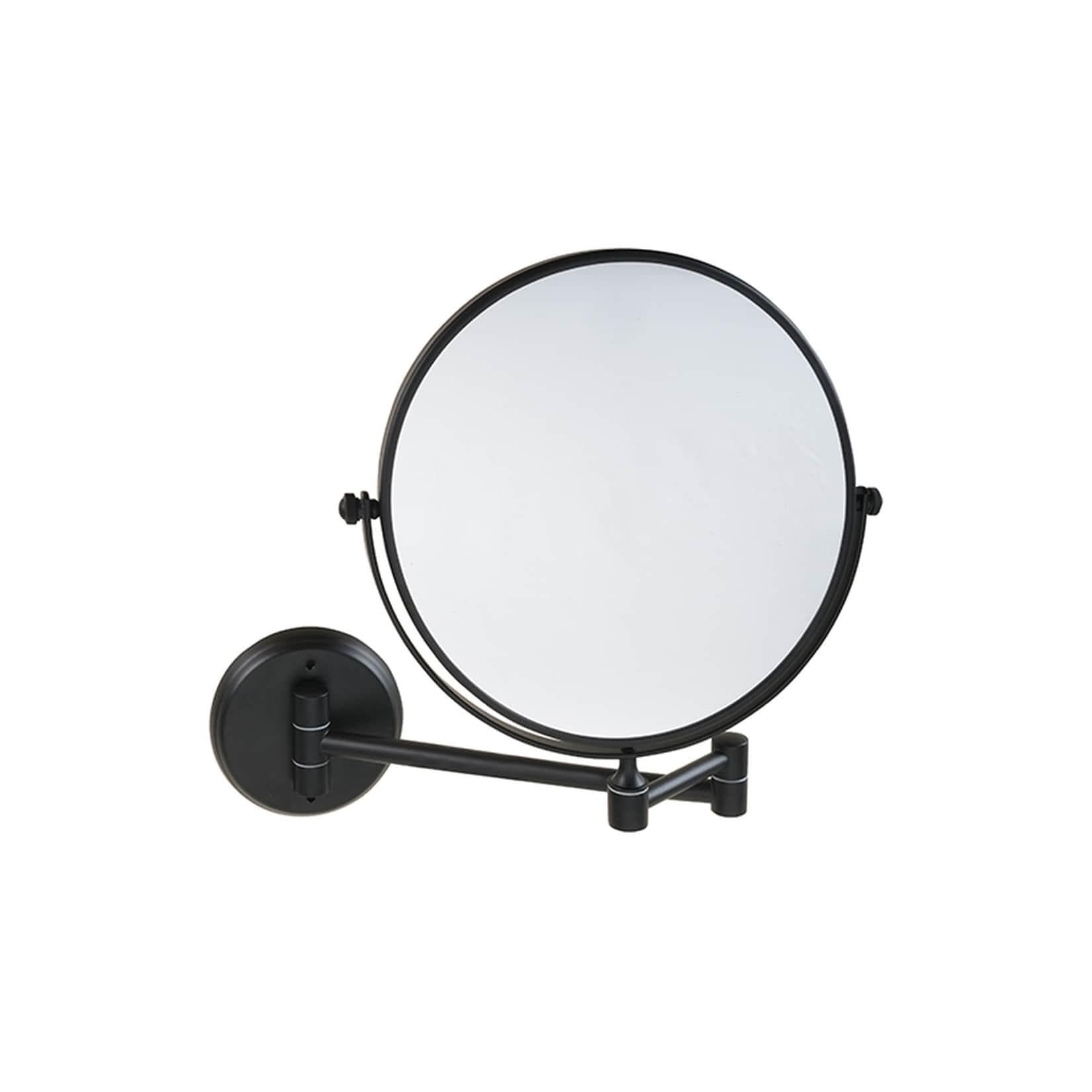 Brillantbad BARK Kosmetikspiegel Doppelseitig Messing Glas Schwarz