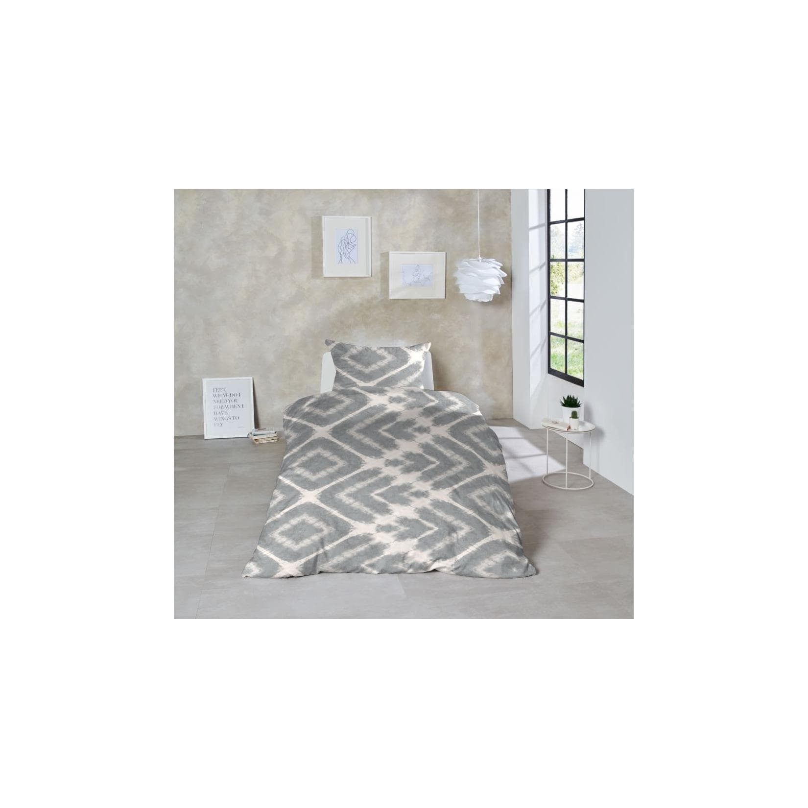 Primera Mako-Satin Bettwäsche Boho Grau