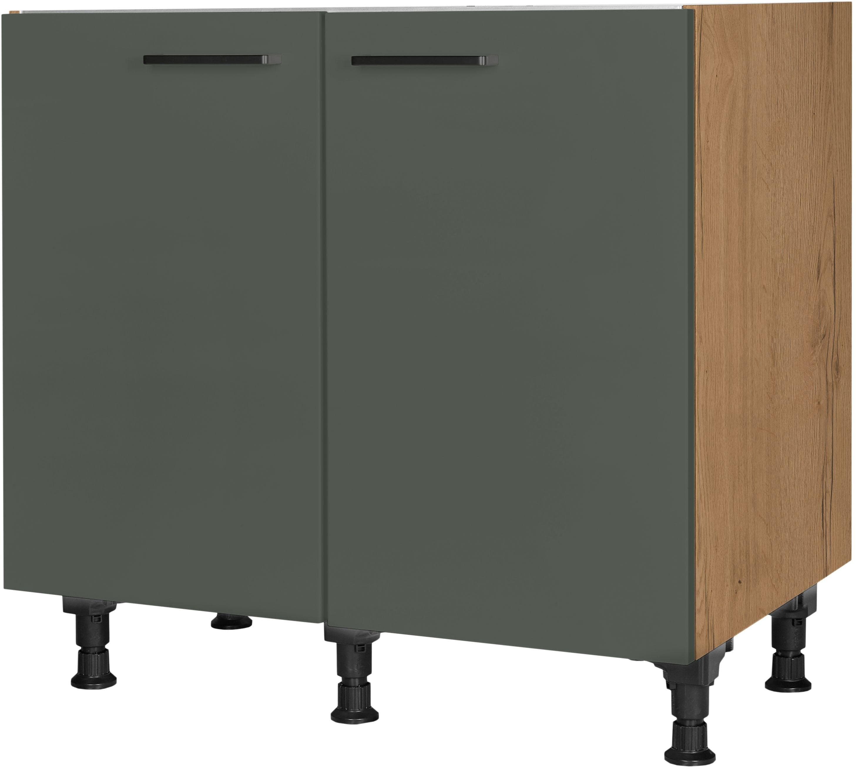 nobilia Easytouch Spülenschrank mit Höhenverstellbaren Sockelfüßen