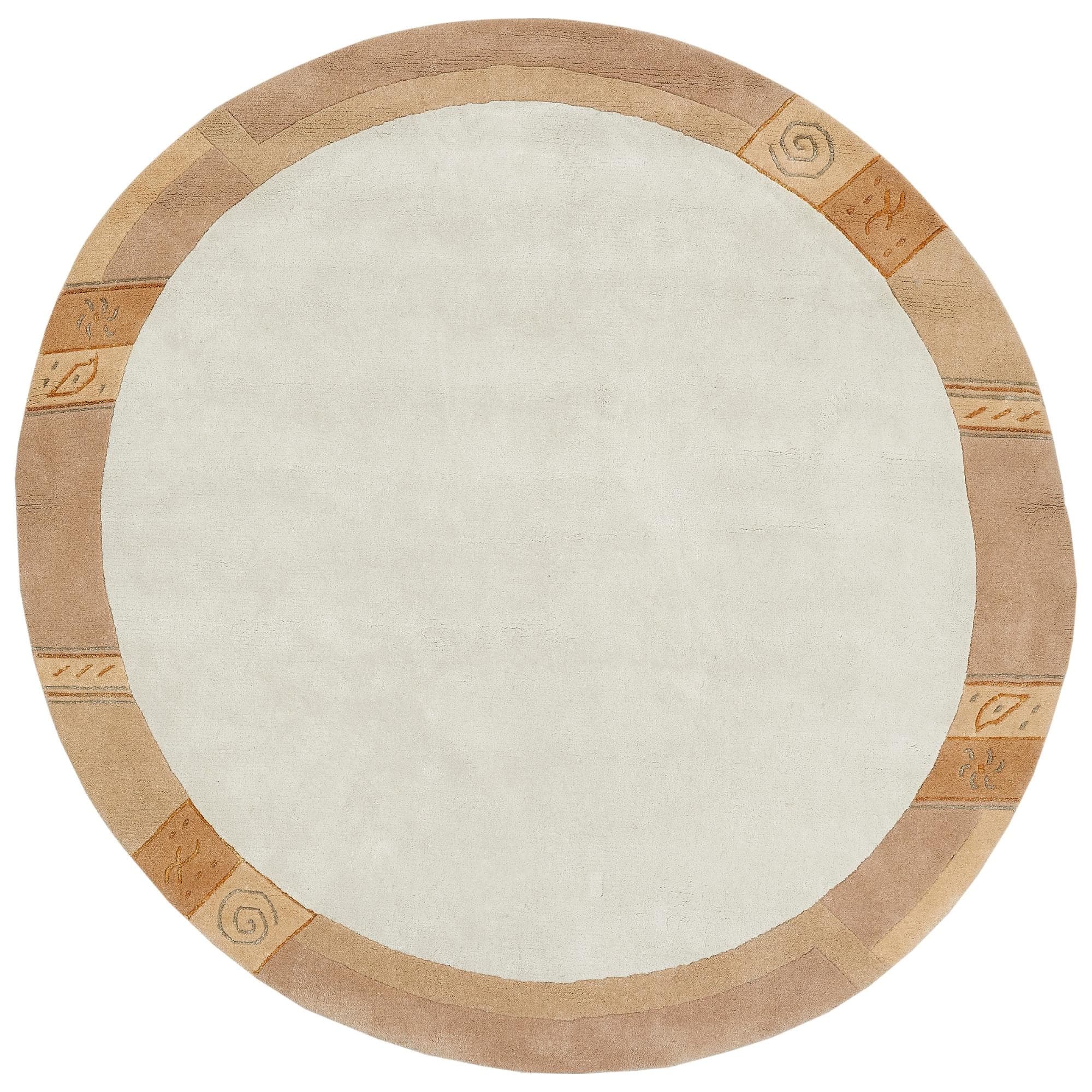 LUXOR LIVING Wollteppich India Handgeknüpft Beige
