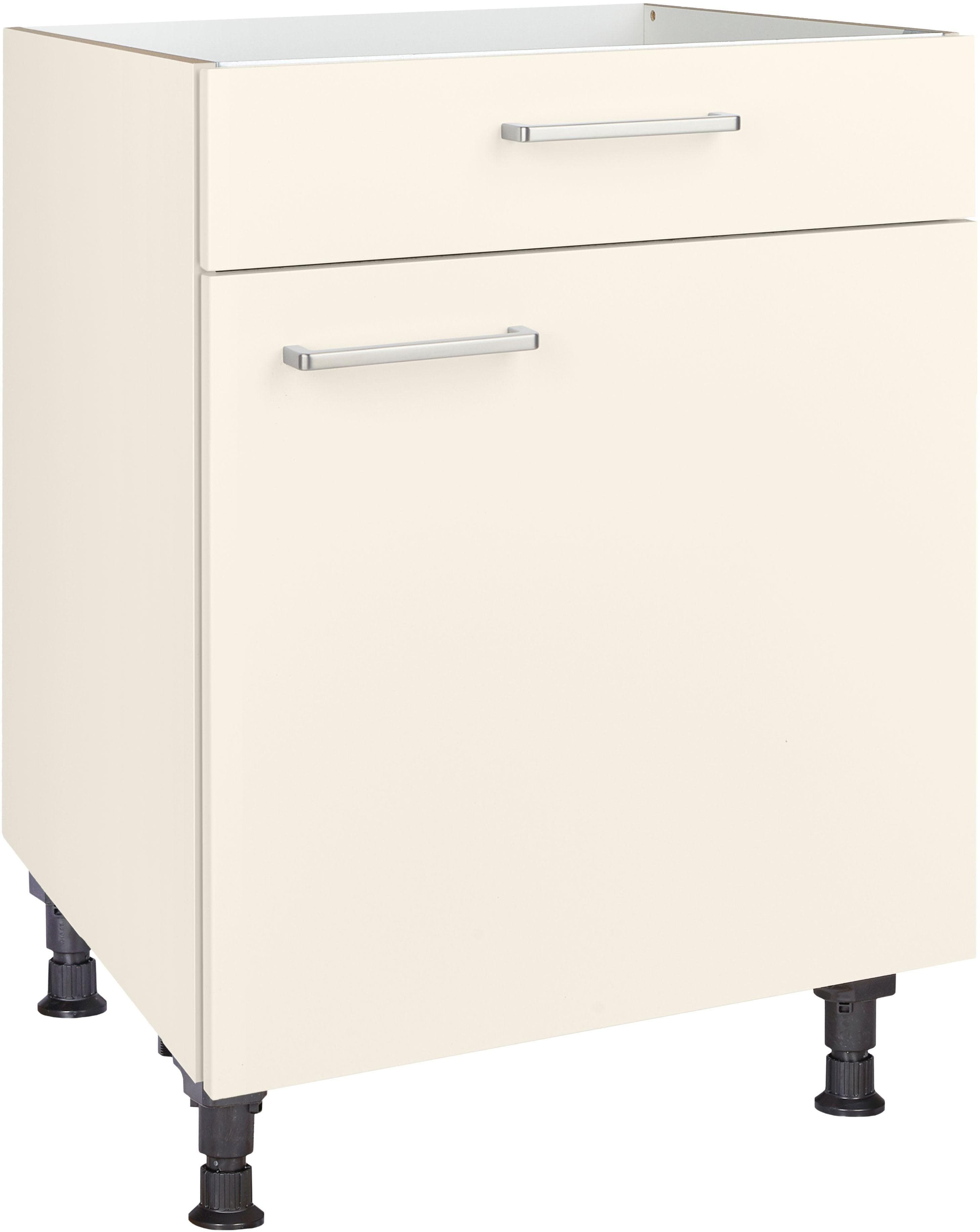 Nobilia Kochfeldumbauschrank Touch Weiß mit Soft-Close