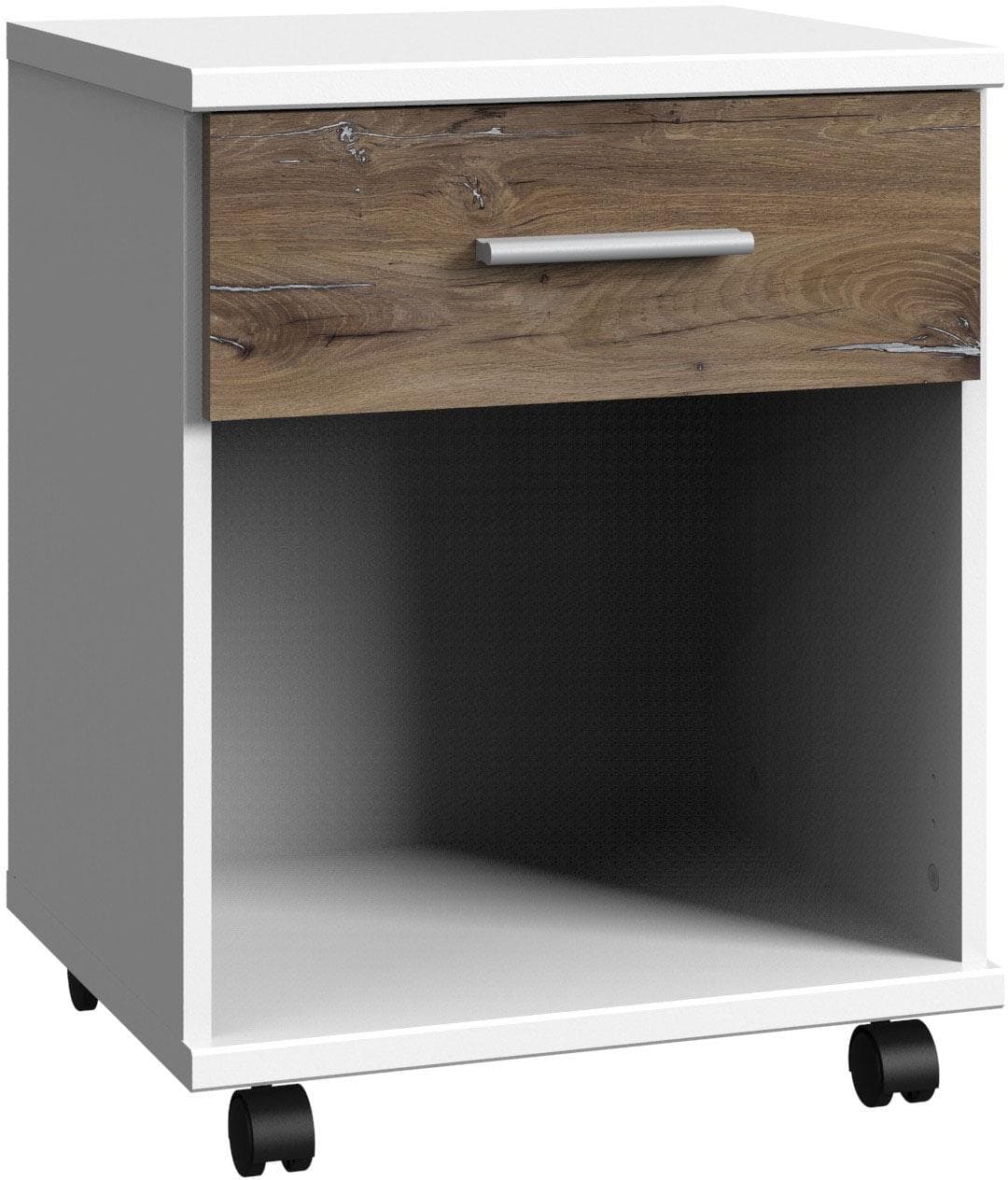 Wimex Rollcontainer Joker Weiß Eiche 1 Schublade
