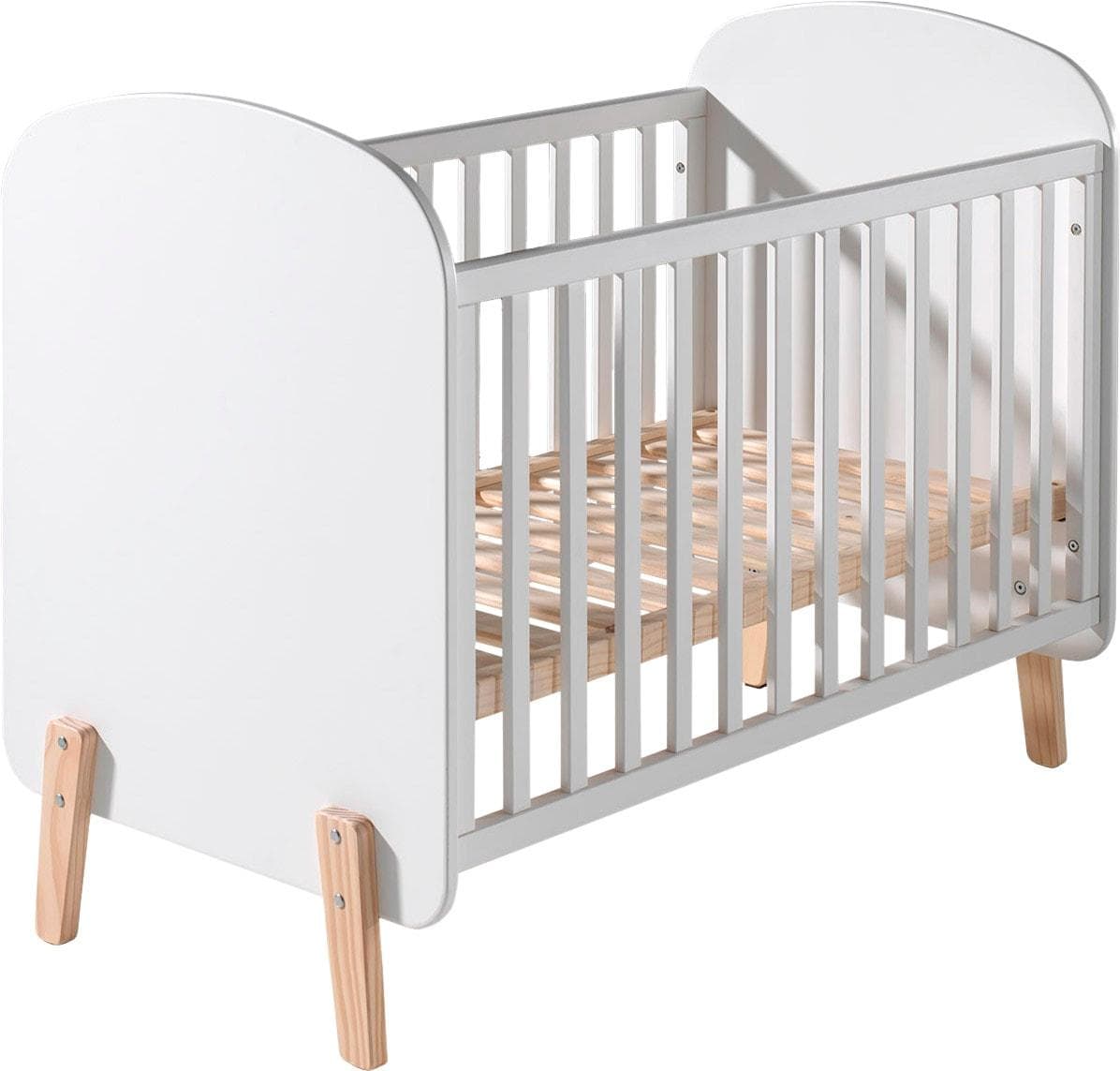 Vipack Babybett Kiddy Weiß Lackiert 60x120 cm