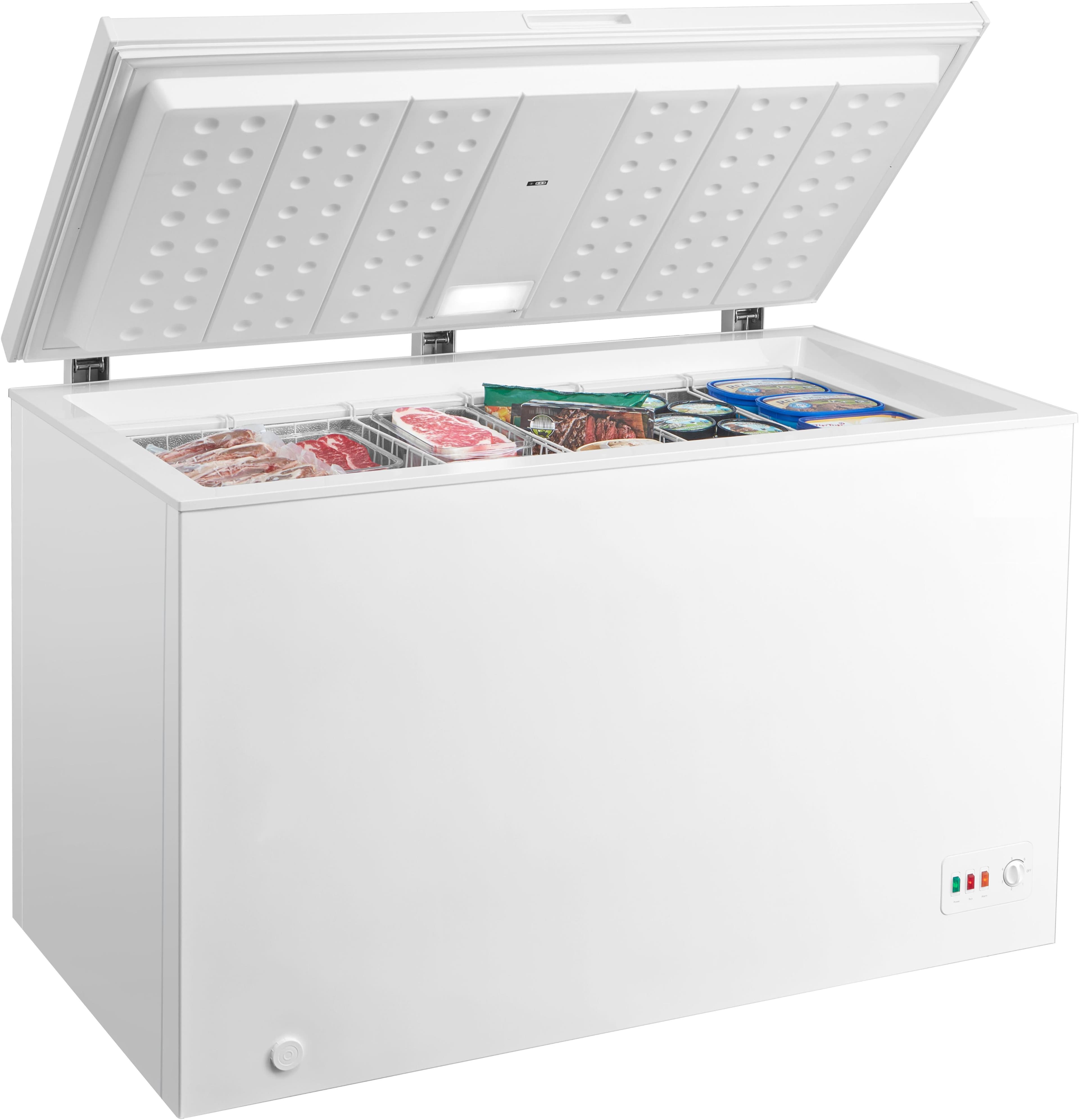 HANSEATIC Gefriertruhe HGT128C 300 Liter LED-Innenbeleuchtung